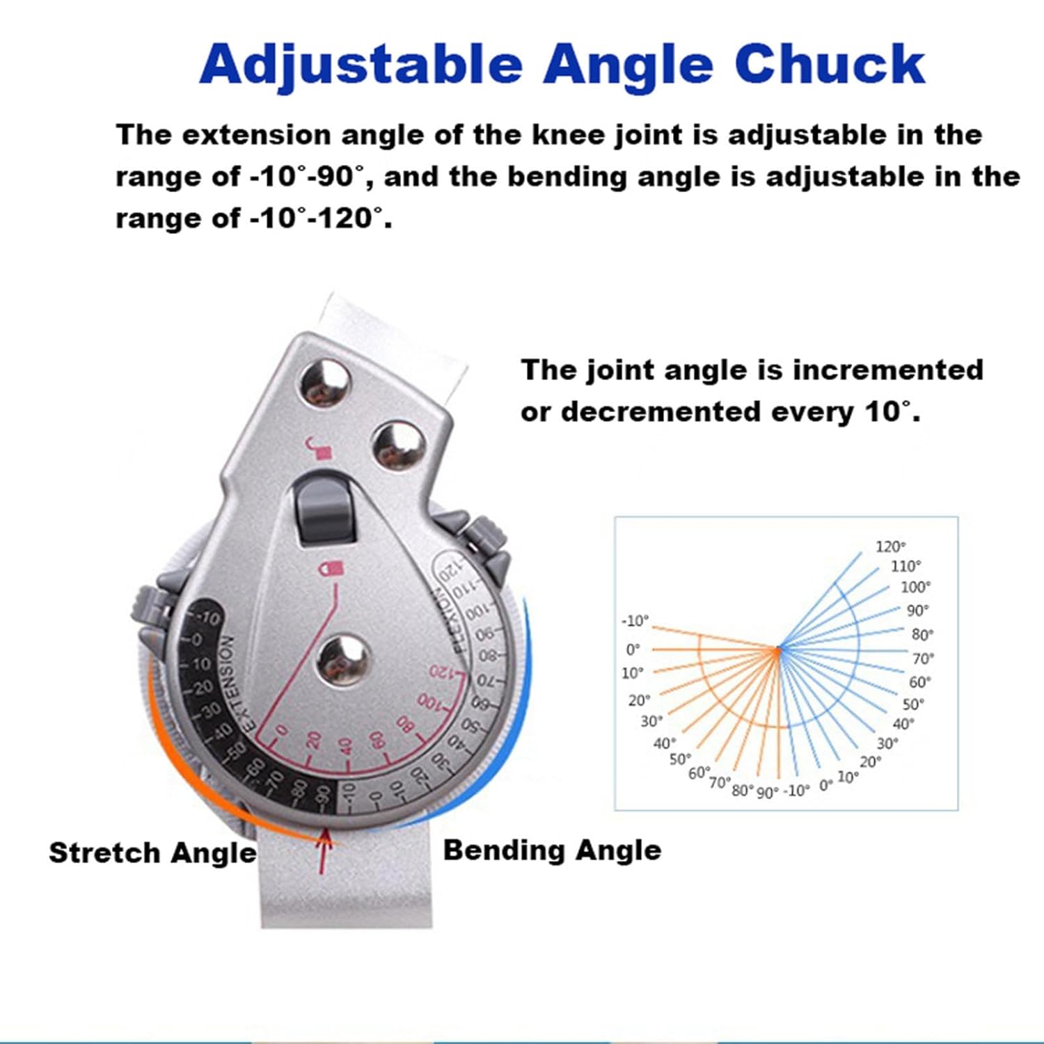 Adjustable Hinged Knee Brace Immobilizer Adjustable Knee Support Helps Stabilized Knee Effective Relief of ACL, Arthritis, Tendinitis Pain,for Men and Women(