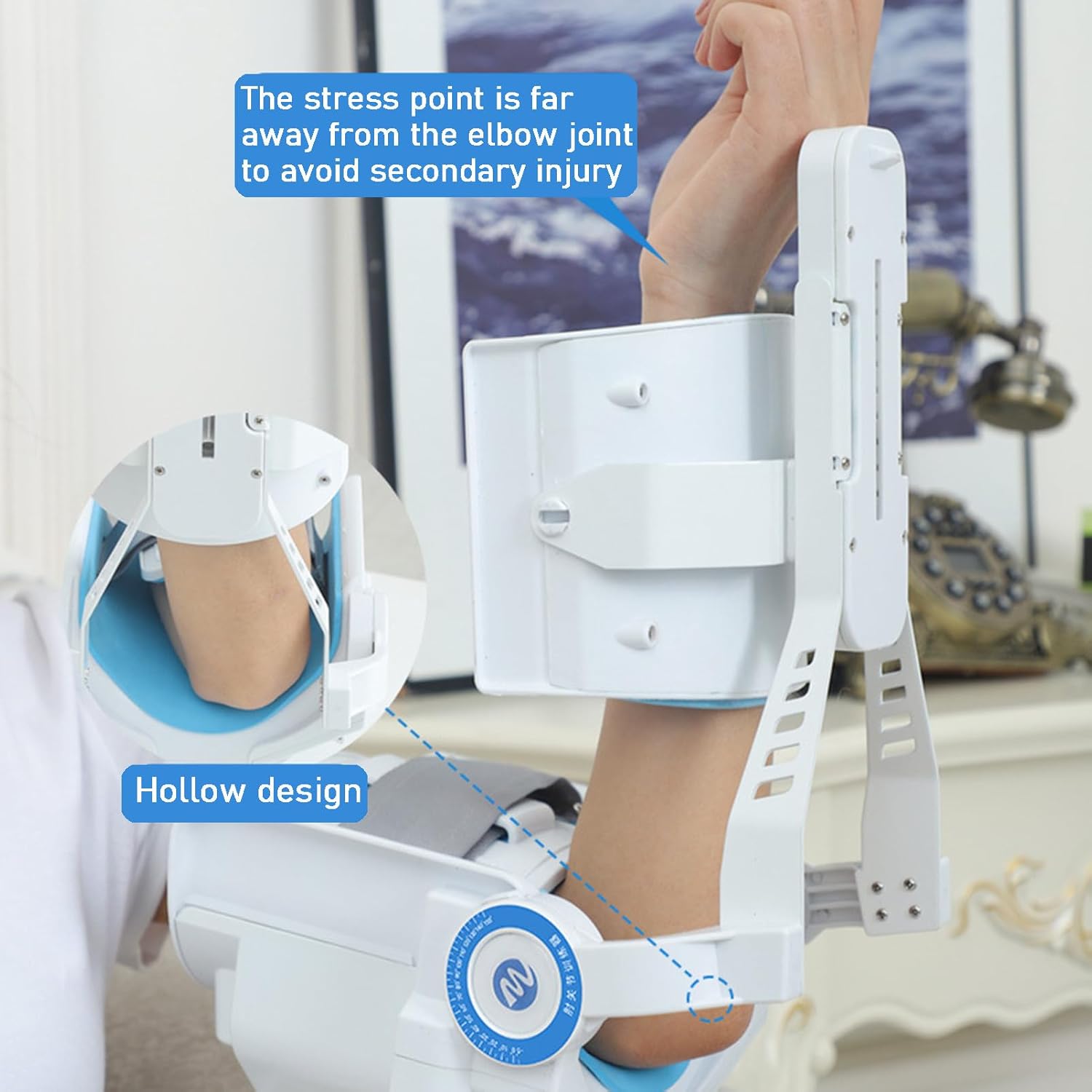 Arm Rehabilitation Device | Elbow Joint Rehabilitation Training Device Hinged Elbow Brace Arm Exerciser | for Stroke Hemiplegia Patients