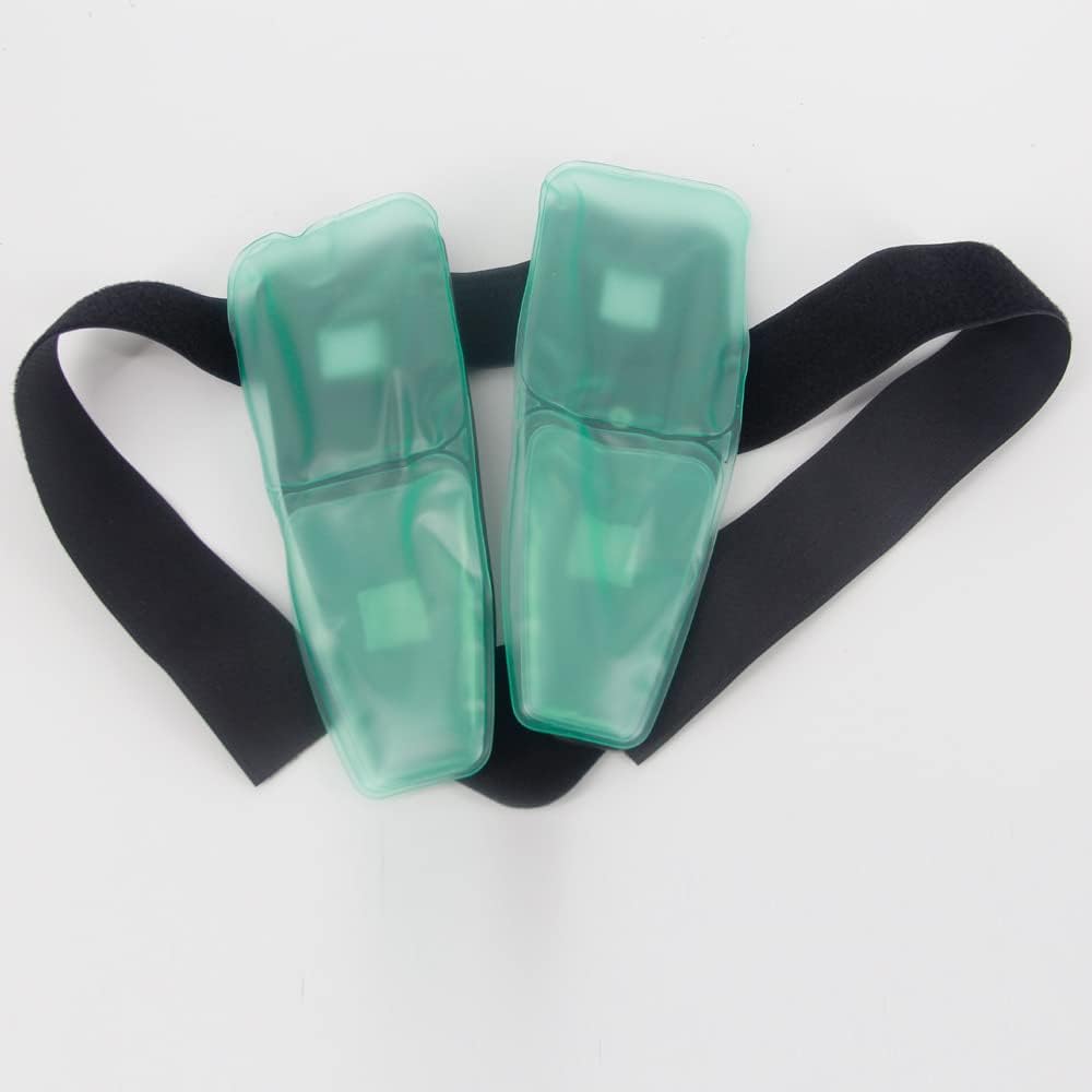 Stirrup Ankle Splint, Air and Gel Ankle Brace, Gel Ice Pack Wrap Up Adjustable Support, Cold/Hot Compression Ankle Braces, for Sprains, Tendonitis, Post-Op Cast Support,Running, Injury Recovery