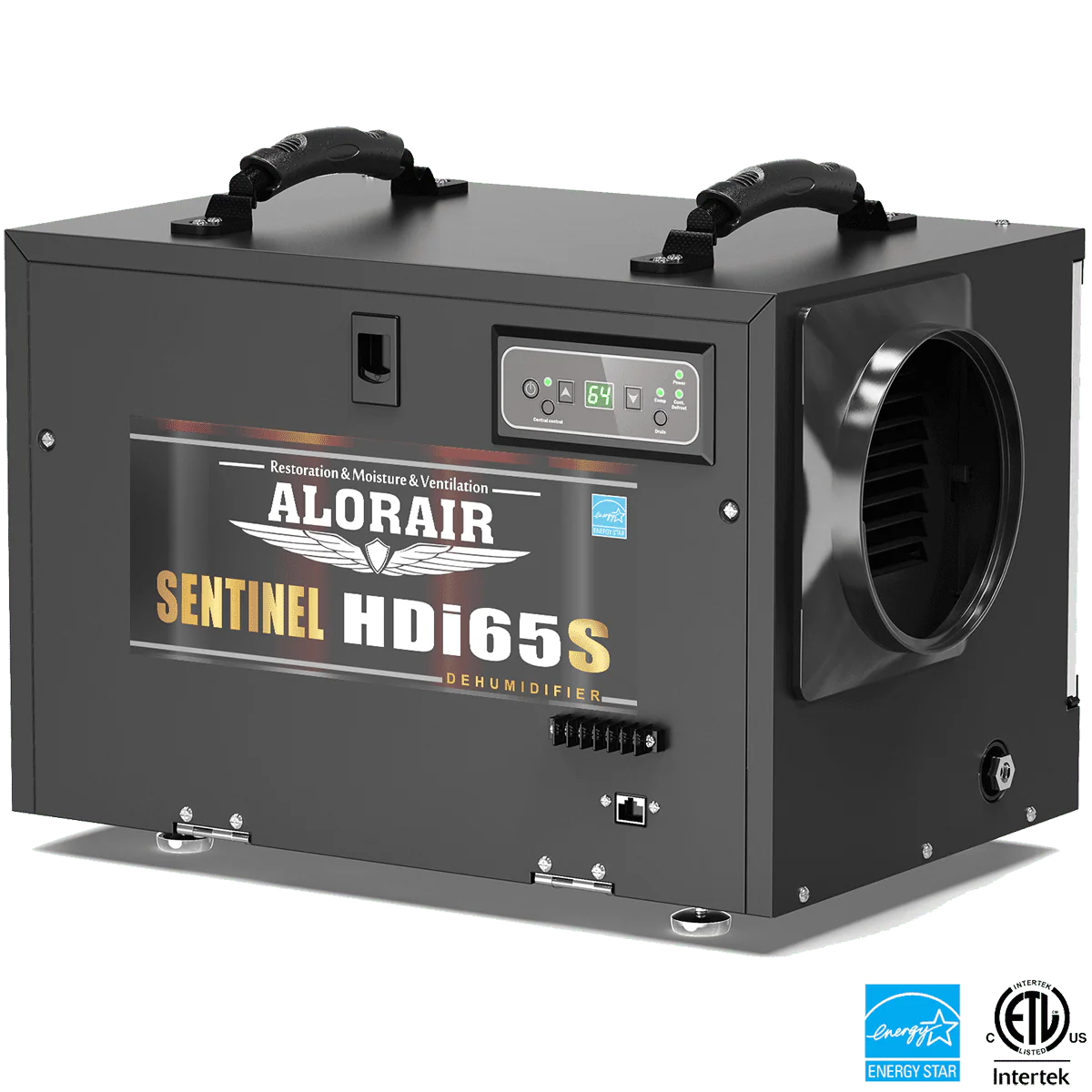 AlorAir Sentinel 55 Pint at AHAM Dehumidifier With Pump for Crawl Spaces or Basements Up to 1,300 Sq. Ft., Black