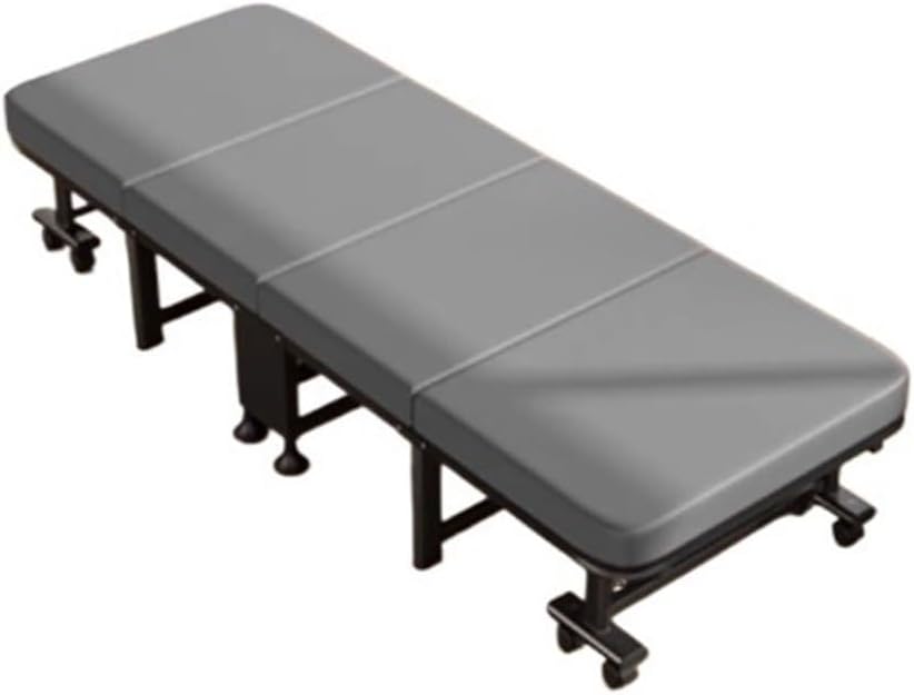 Foldable Lounge Chair for Home and Office - Large Black - Ideal for Hospital Care and Napping