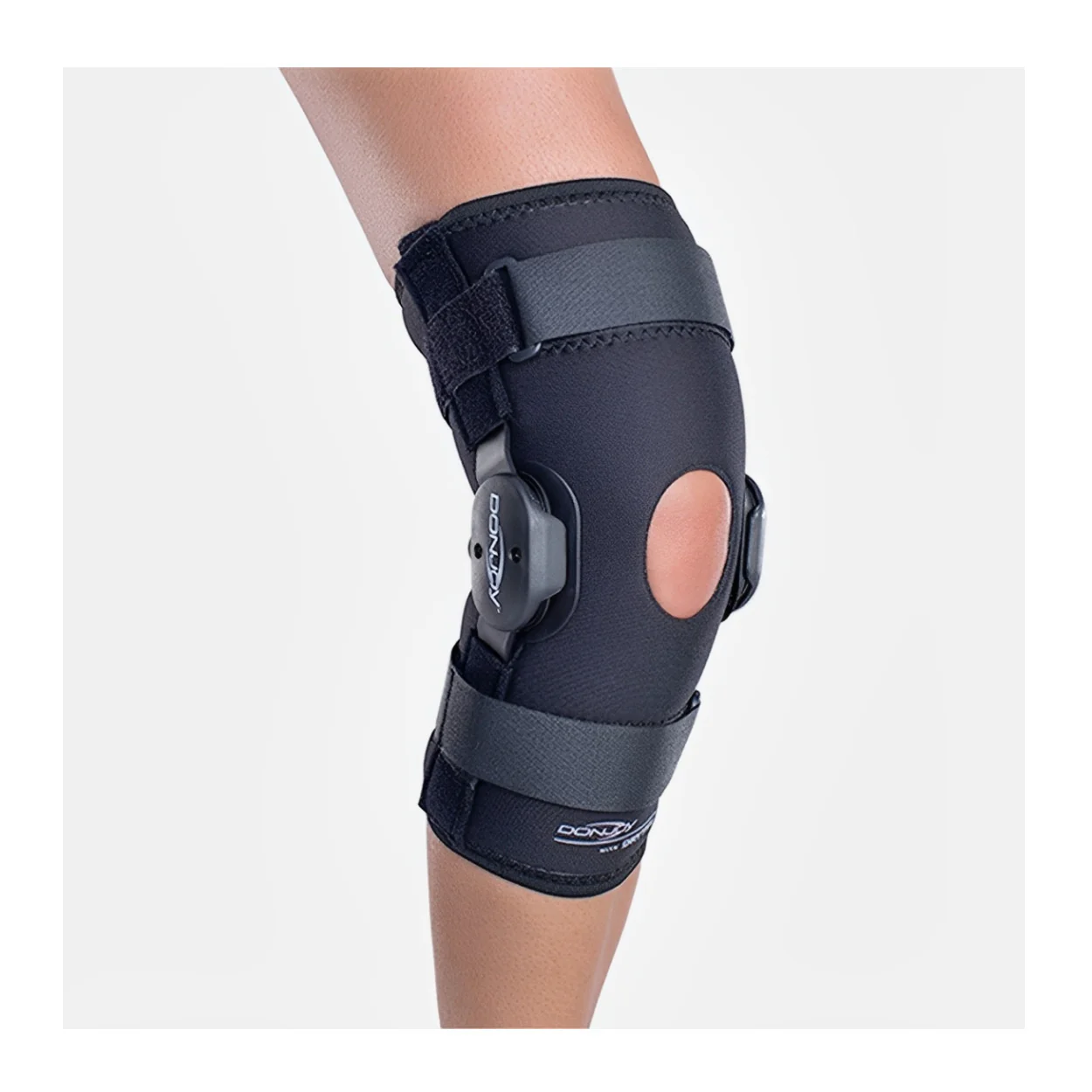 DonJoy Deluxe Hinged Knee Wrap Around Brace with Breathable Lycra Fabric (XS)