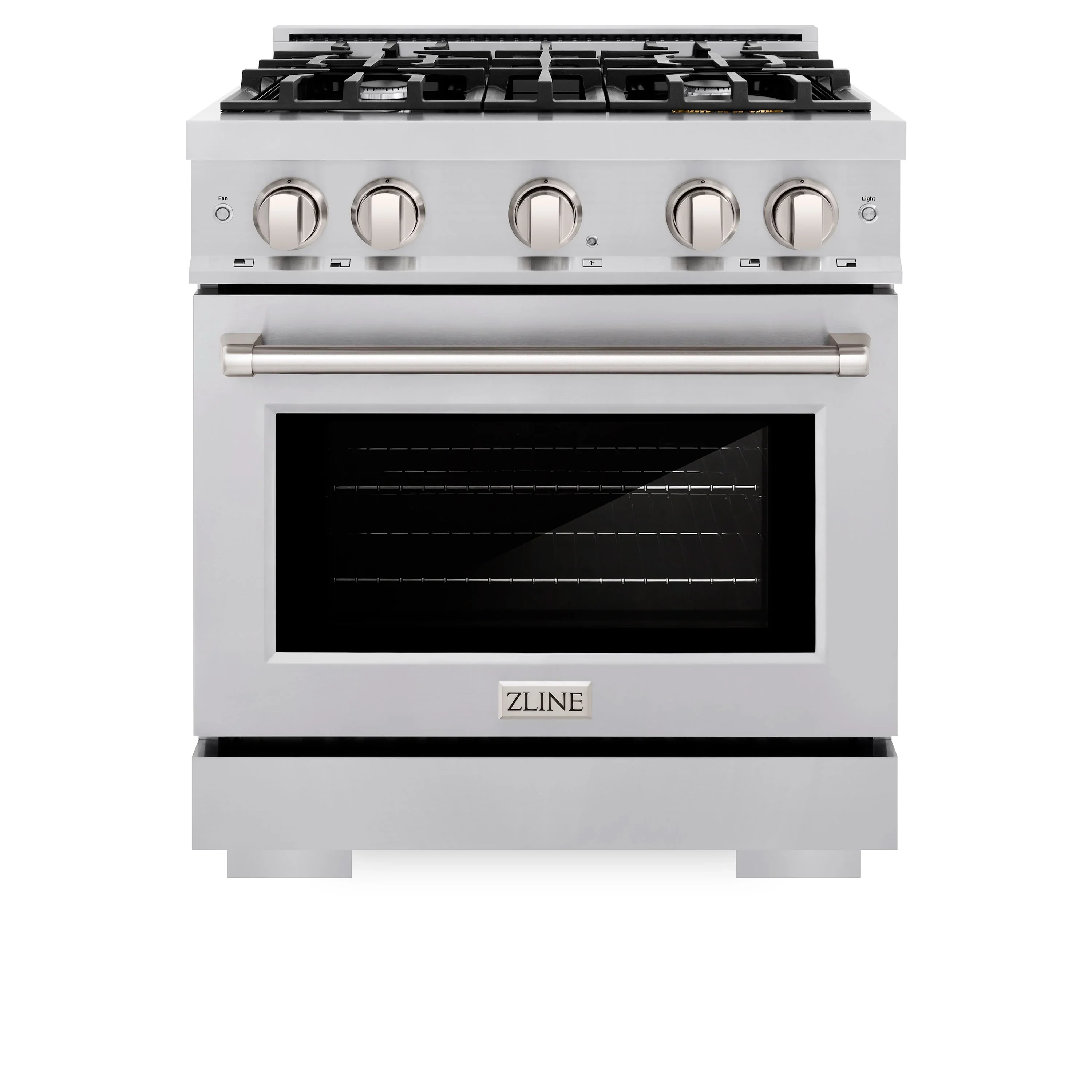 ZLINE 30-Inch Select Series Gas Range with 4 Gas Burner Cooktop and 4.2 Cu. Ft. Gas Convection Oven in Stainless Steel (HGR30)