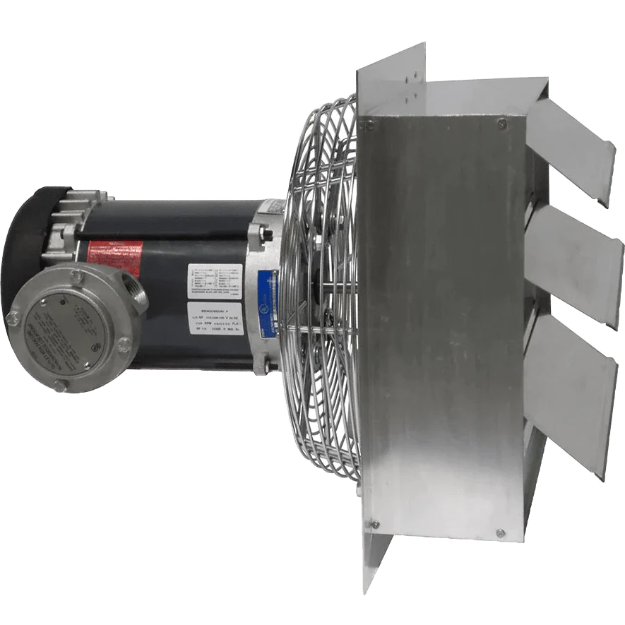 Canarm AX 12-In. Explosion Proof Aluminum Wall Mount Shutter Exhaust Fan