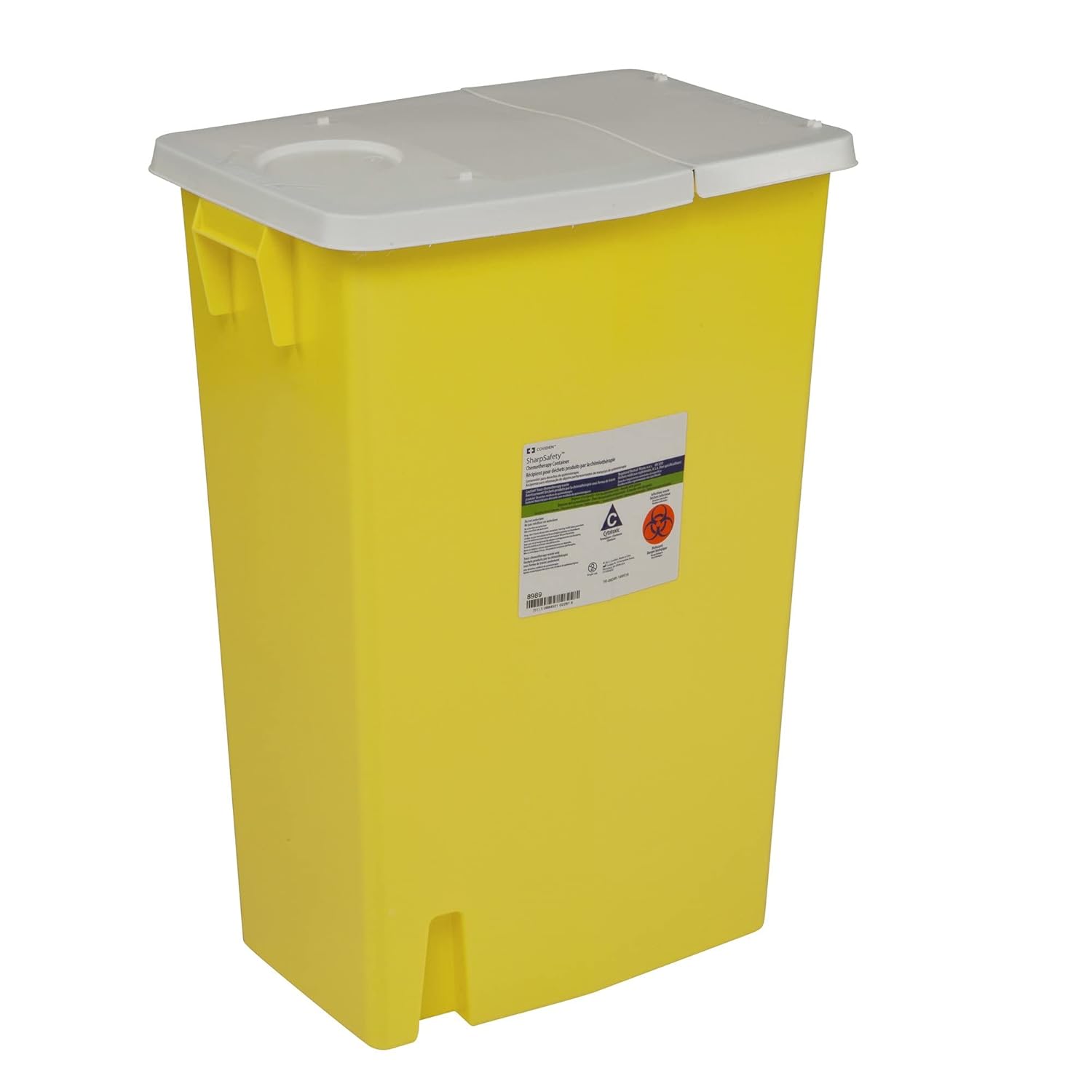 SharpSafety Chemotherapy Waste Container 18 gal. Horizontal Entry Case of 5