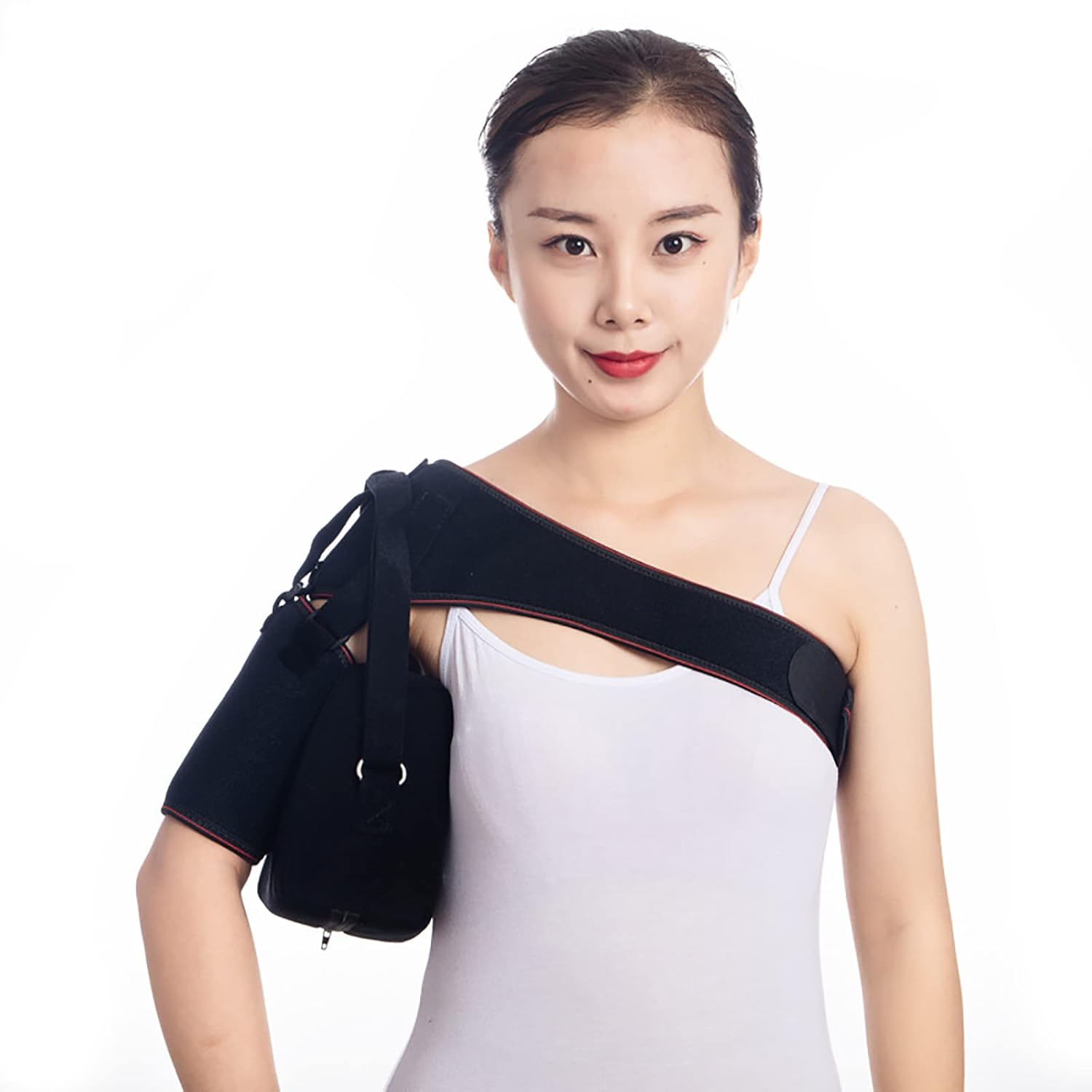 HAILM Universal Shoulder Immobiliser, Shoulder Support Shoulder Joint Fixation Belt,Comfortable Shoulder Support Sling, Ideal for Injury Recovery,Right