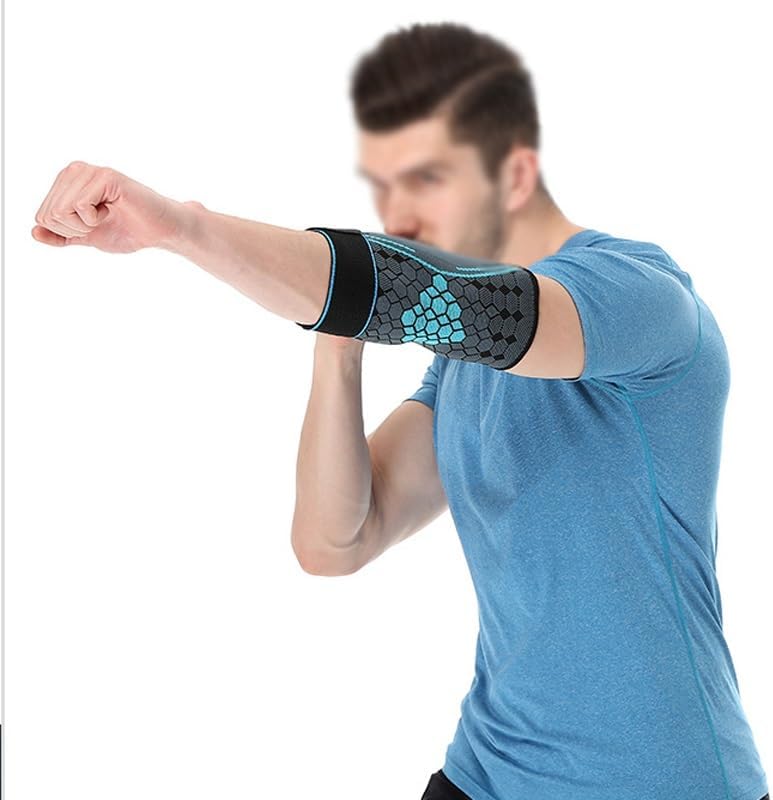 Nylon Knitted Diamond Grid Strap Elbow Protector Breathable Arm