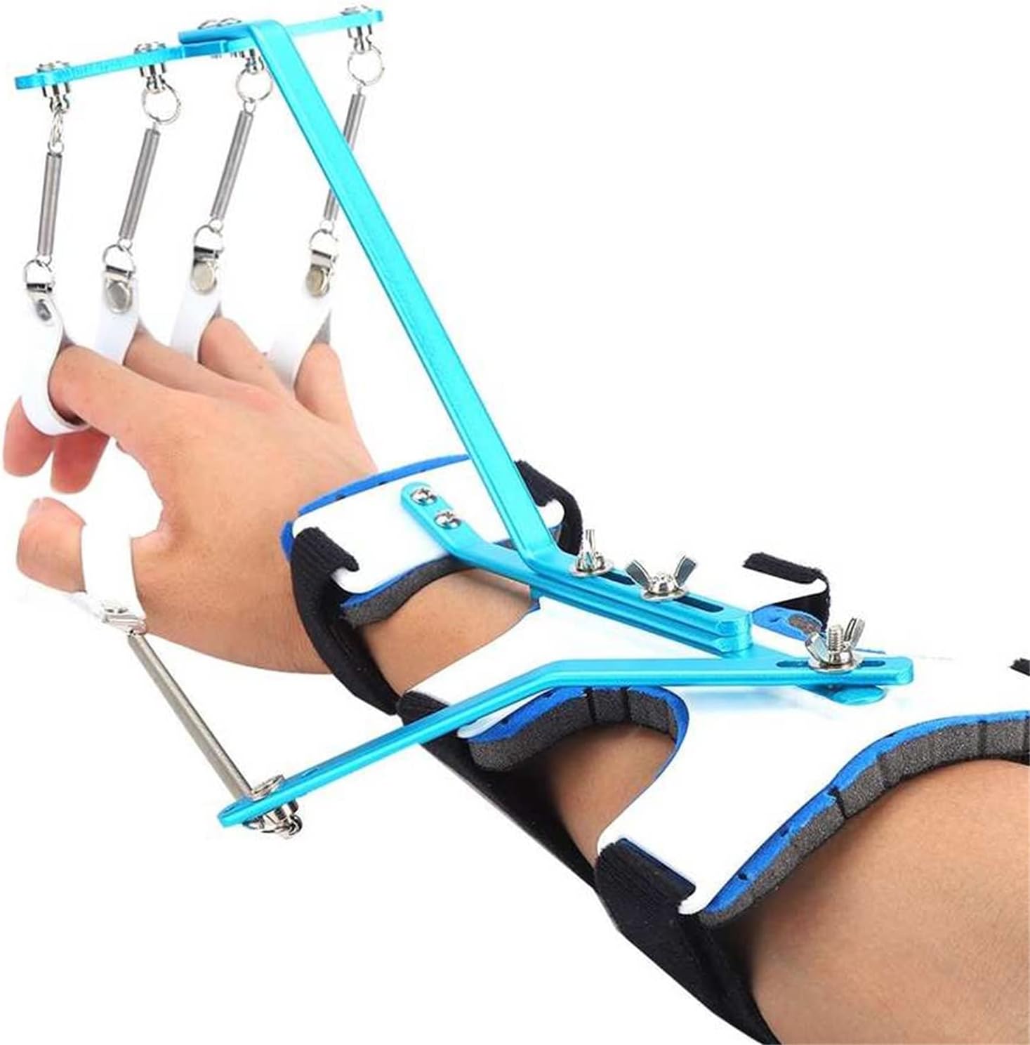 Hand Rehabilitation Training Equipment Finger Splint Protector Orthotics Medical Wrist Finger Orthosis Tendon Recovery Exercise for Stroke Hemiplegia Patients