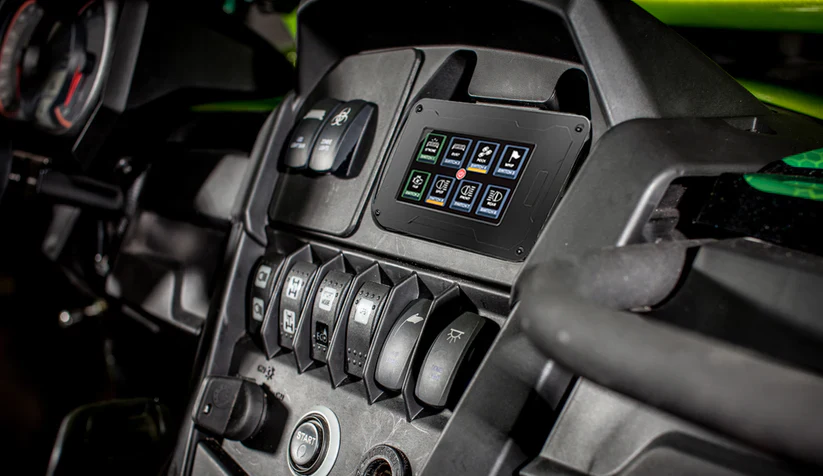 The Legend Panel with 4.3-inch Touchscreen for 8-Gang in-Car Power Switch Box