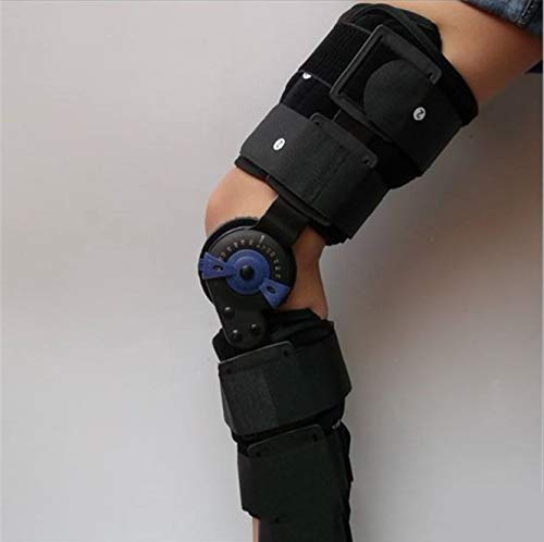 Adjustable Fixed Knee Foot Brace Orthosis Joint Thigh Calf Ankle Lower Limb Support Rehabilitation Device Hinged(