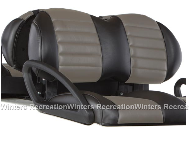 Club Car Precedent, Tempo, & Onward, Premium Front Seat Bottom, Black & Gray