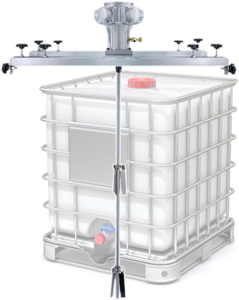 Pneumatic Bracket Mixer,1000L Tank Pneumatic Mixer,0-1800Rpm Paint Stirring Machine Air Agitator Paint Mix Tool,Maximum Torque 7.9Nm,for Viscous Liquid,Ink Dissolv