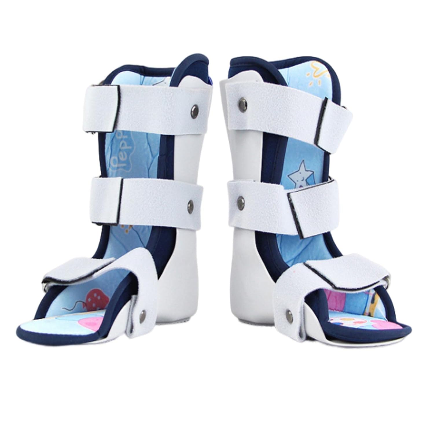 SFKLYU Kids AFO Drop Foot Brace Children Ankle Foot Orthosis Pediatric AFO Night Splint Walking Sleeping Othopedic Drop Foot Support,Left+Right,M