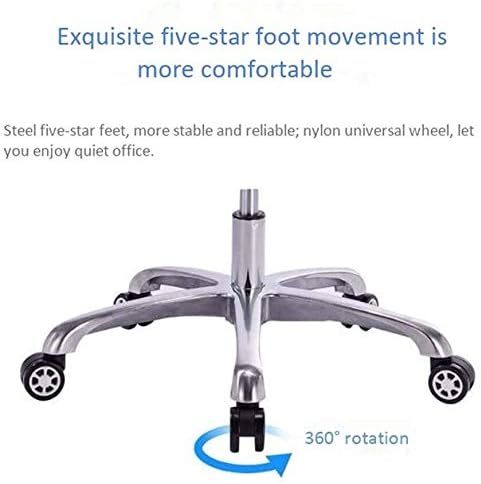 Executive Swivel Adjustable Swivel Office Desk Chair with Armrests Lumbar Support Desk Ergonomic Chair Chair Modern Minimalist Study Chair Leisure Office Chair Designer Chair Leather (Brown Low back)