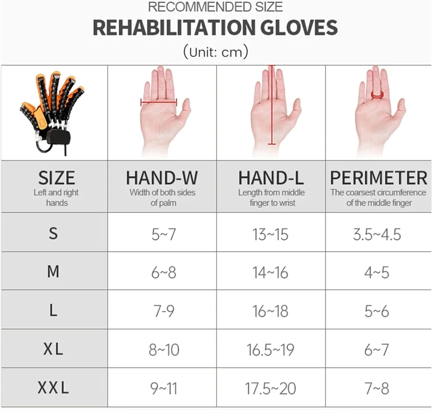 Rehabilitation Gloves for Stroke Hemiplegia Patients with 3 Modes, Help Exercise Hand Function Trainer, Finger Straightening Brace Protector