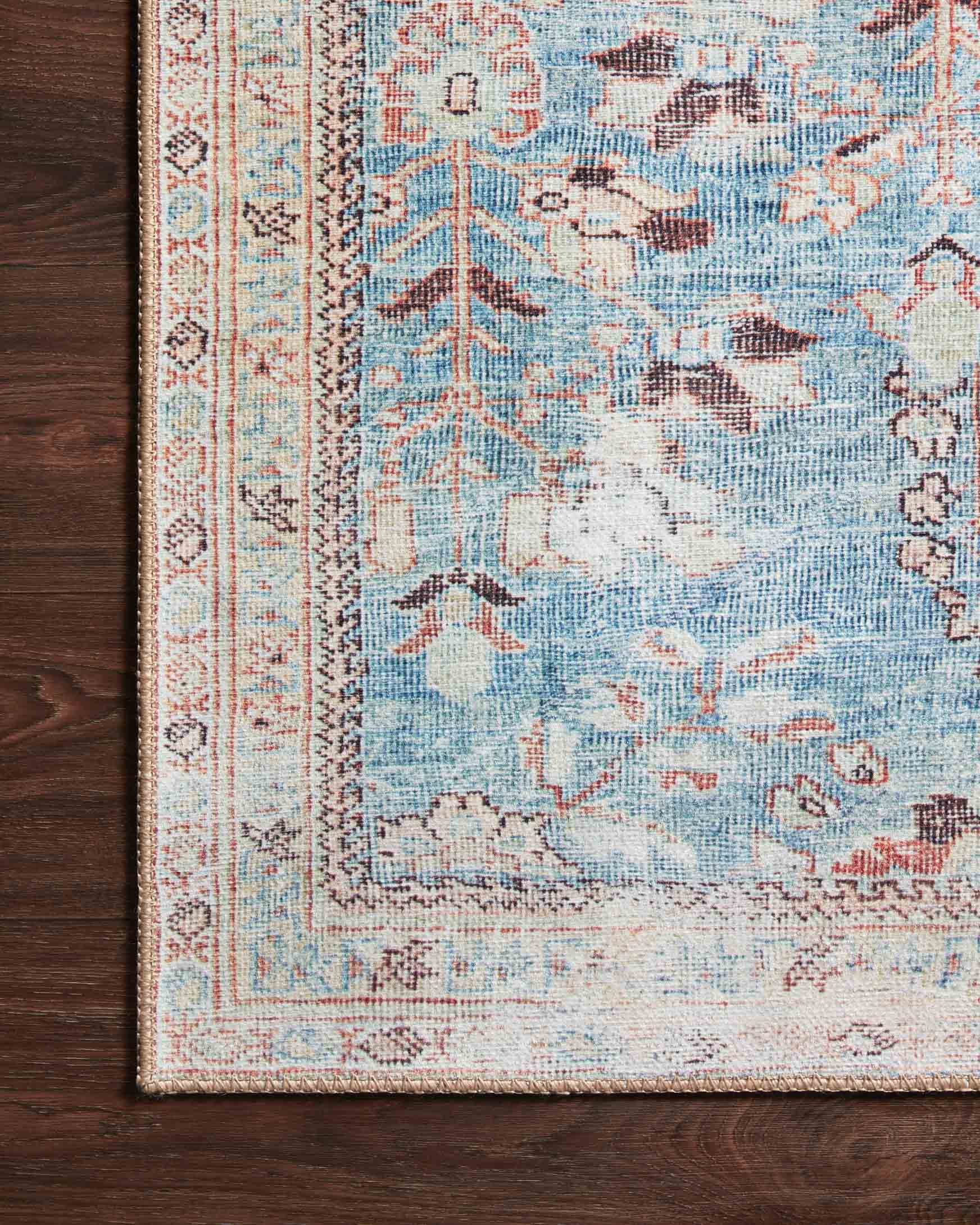 Loloi II Wynter Collection - Traditional Power Loomed Rug in Teal (WYN-06)