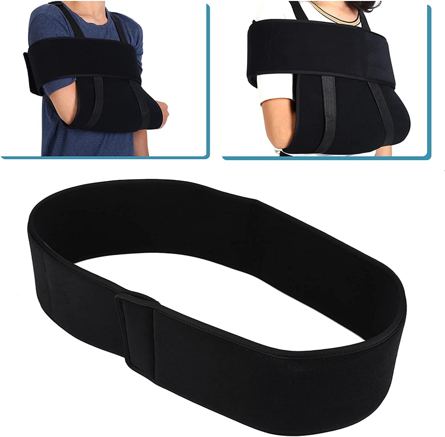 Arm Sling Shoulder Brace Elbow Shoulder Arm Sling Fixation Joint Brace Broken Boom Forearm Strap Adjustable Medical Arm Wrist Fracture Sling Support,L