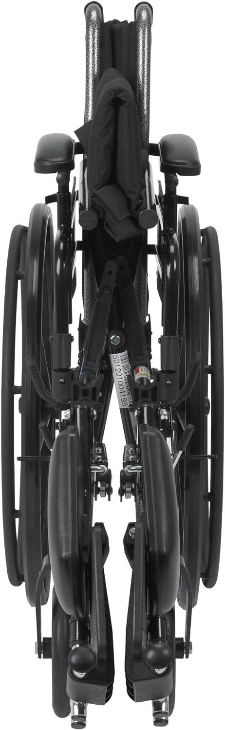 Drive Medical Cruiser III Light Weight Wheelchair with Flip Back Removable Arms, Adjustable Height Desk Arms, Elevating Leg Rests, 16''