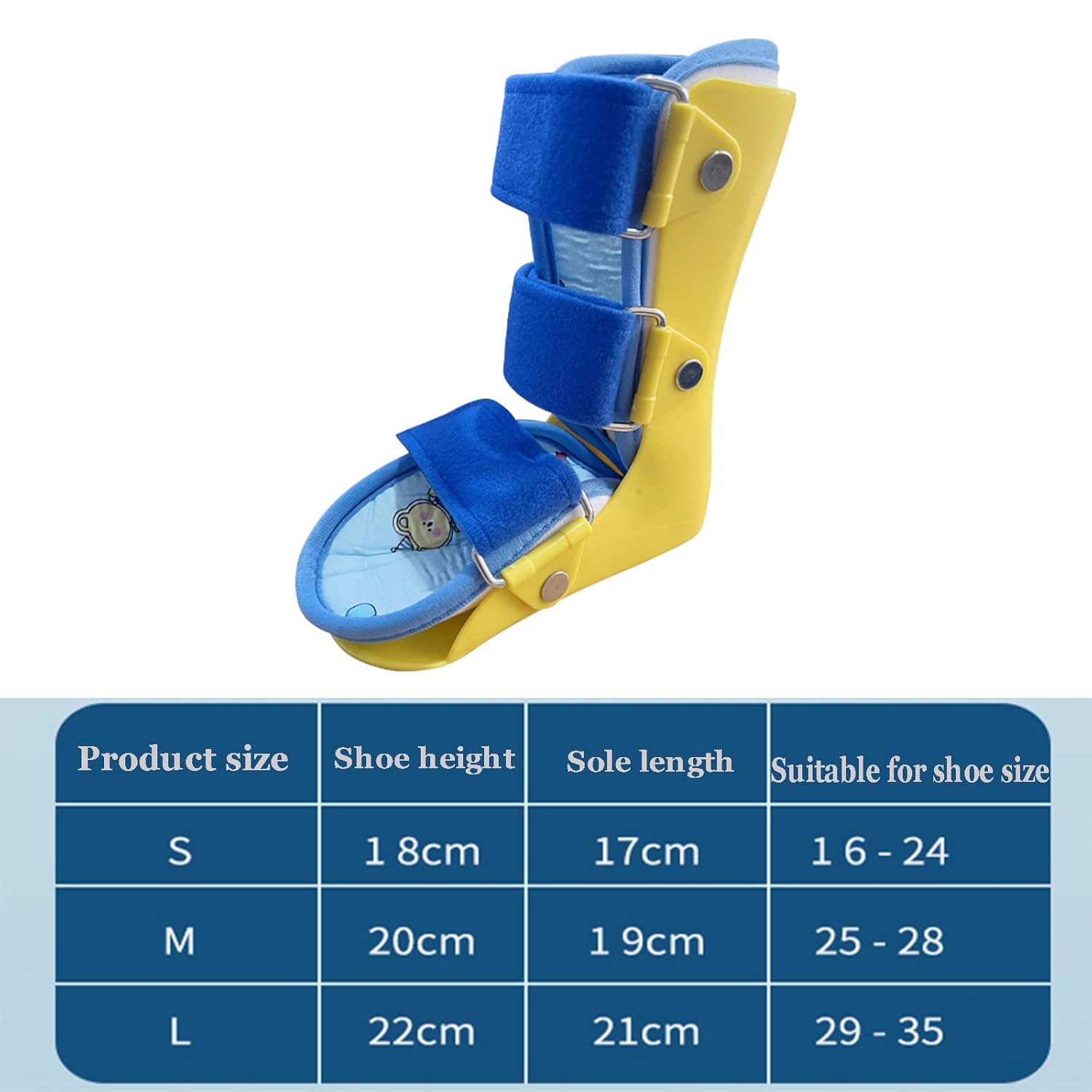 Kids AFO Drop Foot Splint Ankle Foot Brace Night Splint Support for Children Toddler Ankle Foot Orthosis,Right Foot,L