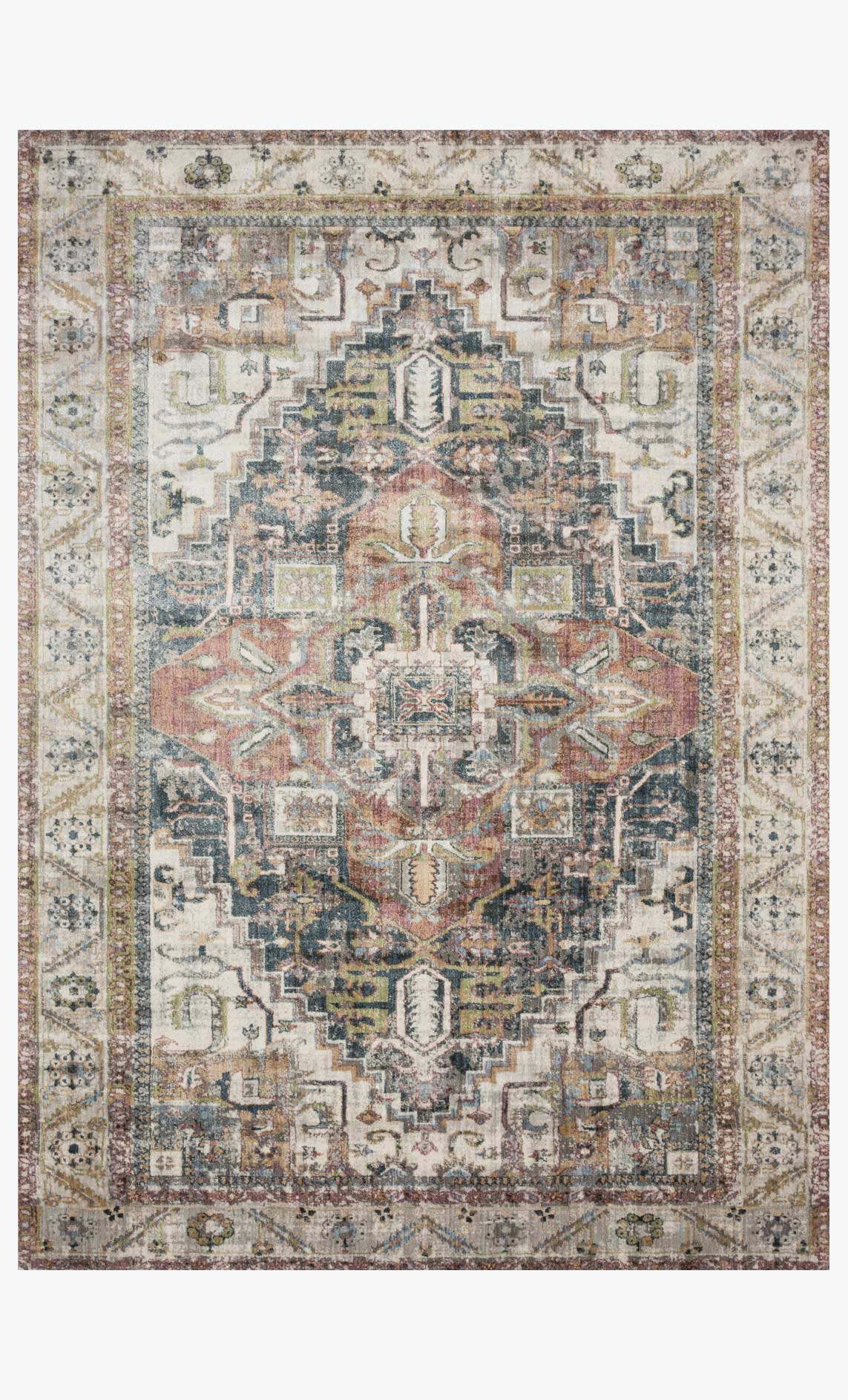 Loloi Anastasia Collection - Transitional Power Loomed Rug in Ivory (AF-23)