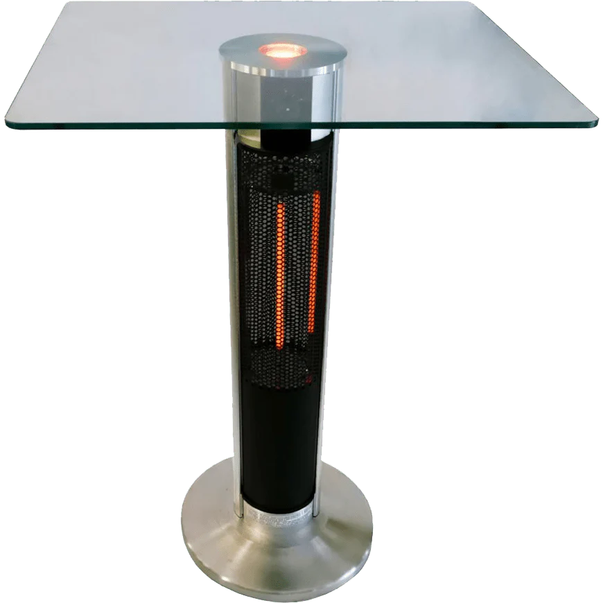 Ener-G+ 1500 Watt Electric Patio Heater w/ Glass Top Table