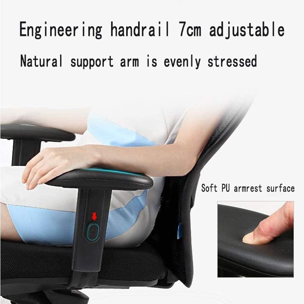 Executive Swivel Adjustable Swivel Office Desk Chair with Armrests Lumbar Support Desk Ergonomic Chair Ergonomic Computer Chair Home Office Rotating Seat Back Boss Chair Business (Black)