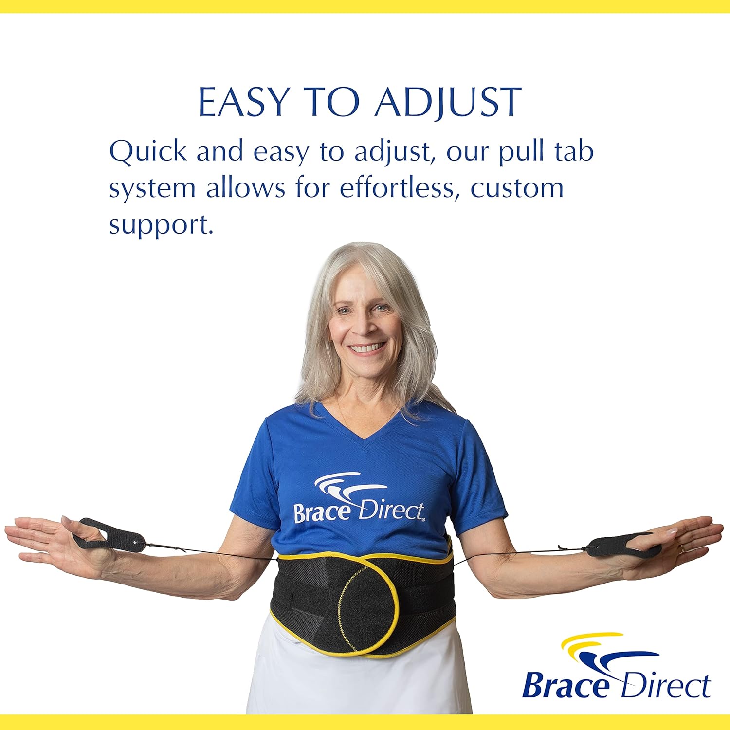 VertebrAlign Plus-Size LSO Lumbar Back Brace, Medical Grade Lower Back Pain Relief for Herniated Discs, PDAC L0631 L0637 L0648 L0650, Black/Yellow & Ext (Plus Size 23–66 in Waist)