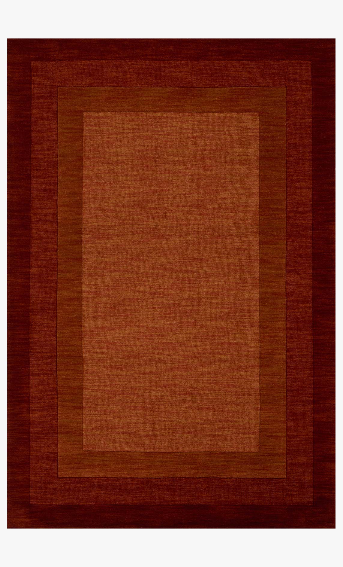 Loloi Hamilton Collection - Transitional Hand Loomed Rug in Rust (HM-01)