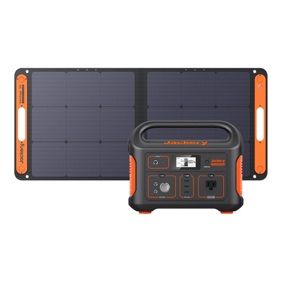 Jackery - Portable Power Station Explorer 500 with SolarSaga 100