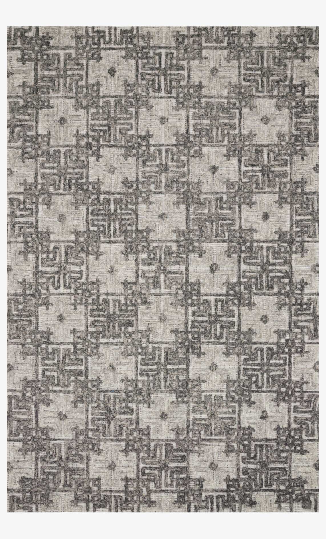 Loloi Ehren Collection - Contemporary Hand Tufted Rug in Charcoal & Fog (EHR-01)
