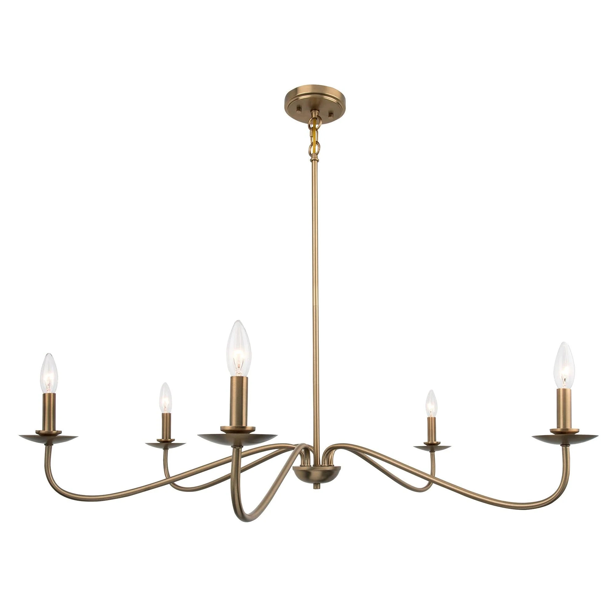 Parrot Uncle Ellie 5-Light Elegant Industrial Dimmable Chandelier