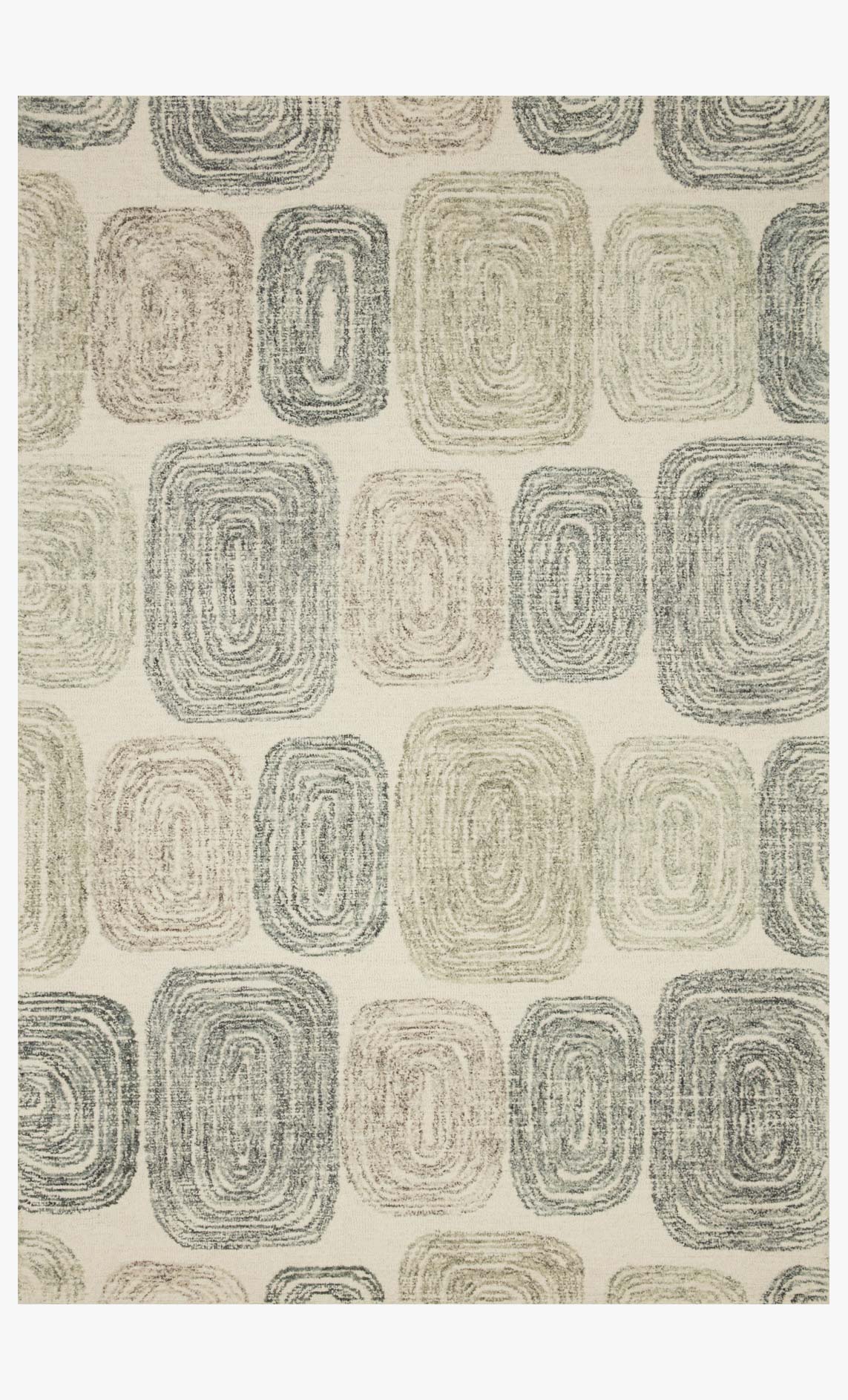 Loloi Milo Collection - Contemporary Hand Tufted Rug in Dk. Grey & Neutral (MLO-01)