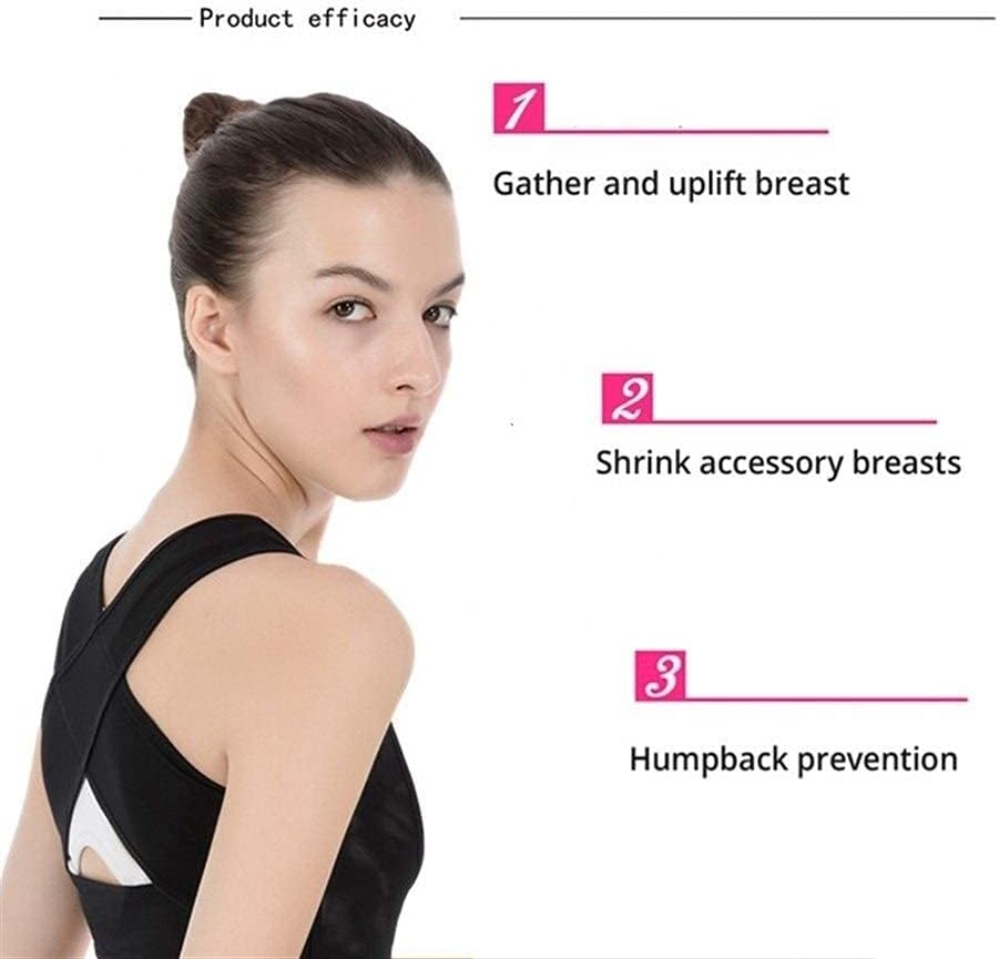 Adjustable Back Posture Brace Support Belt Corrector Shoulder Lumbar Rectify Straighten Clavicle Spine Back Corrector,Black-S,