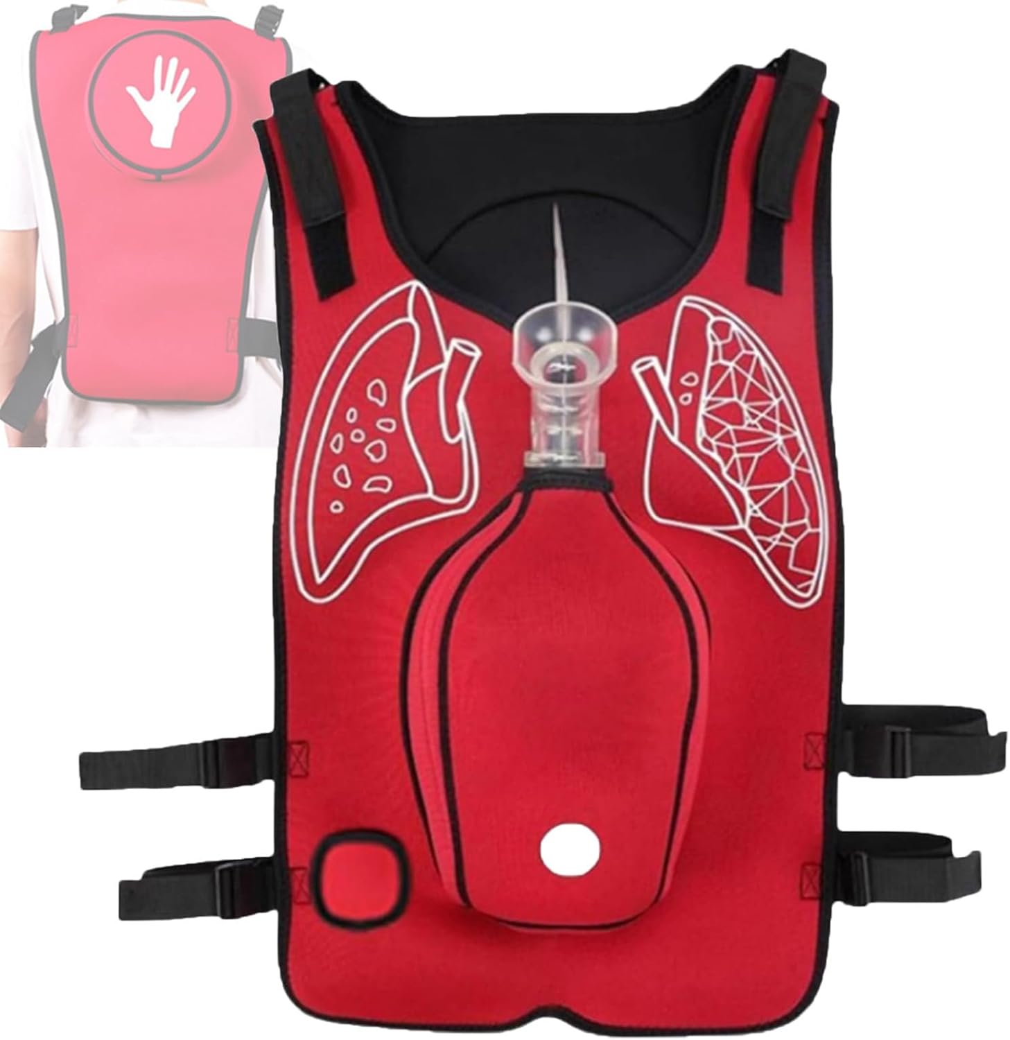 Heimlich First Aid Training Vest, Airway and Tracheal Obstruction Rescue Vest, Used for Anti-Suffocation First Aid Education and Training
