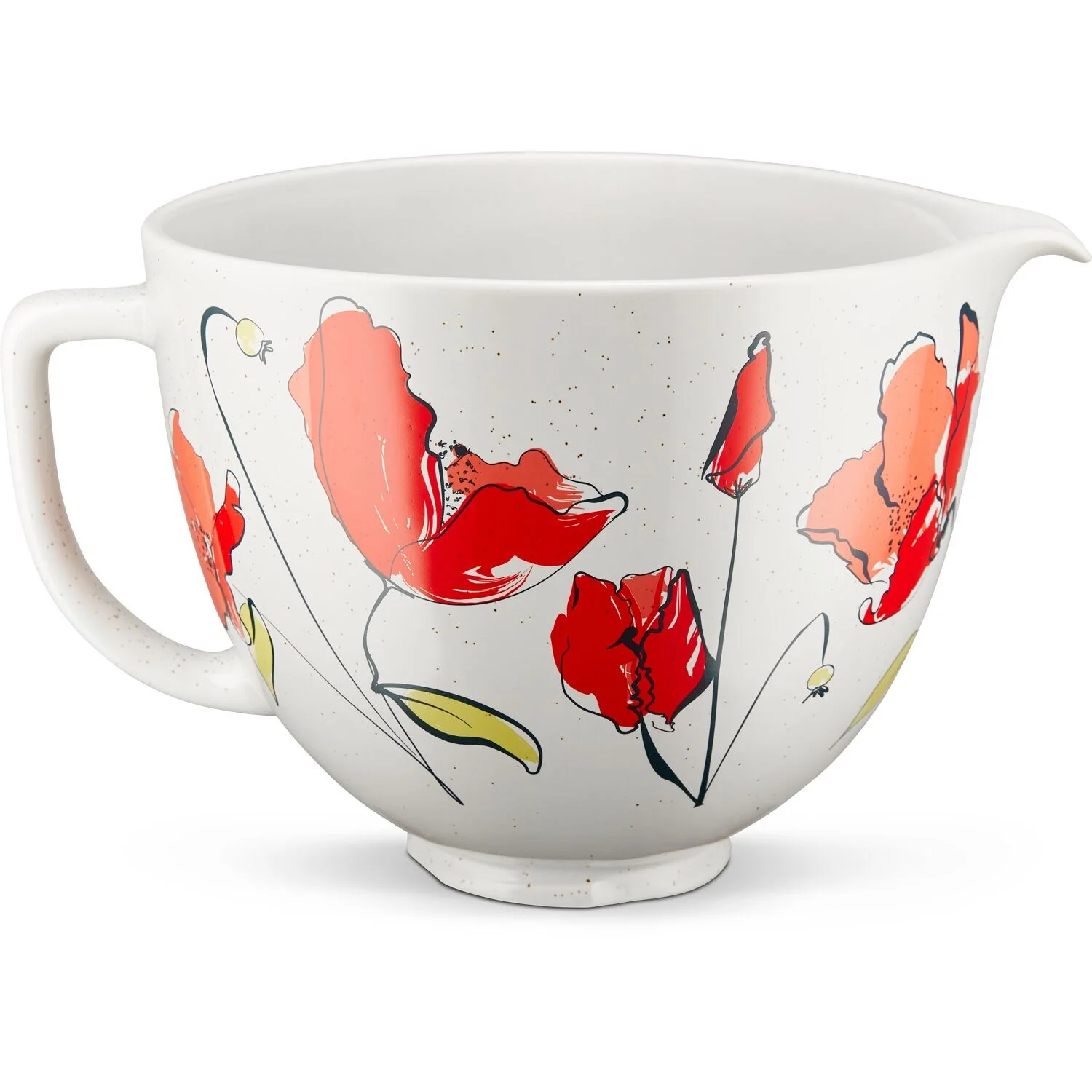 KitchenAid 5-Quart Ceramic Bowl in Poppy Design (KSM2CB5PPY)