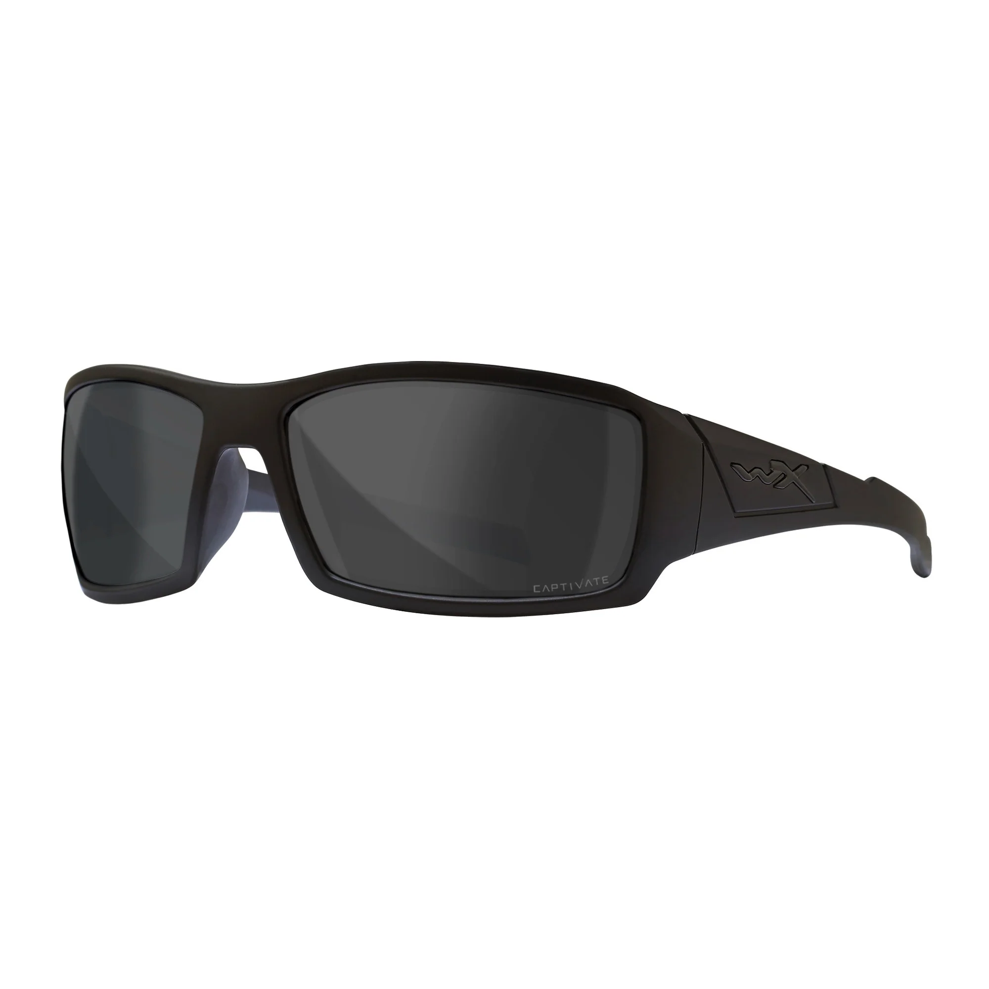 Wiley-X WX Twisted Captivate Polarized Gray Sunglasses with Matte Black Frame