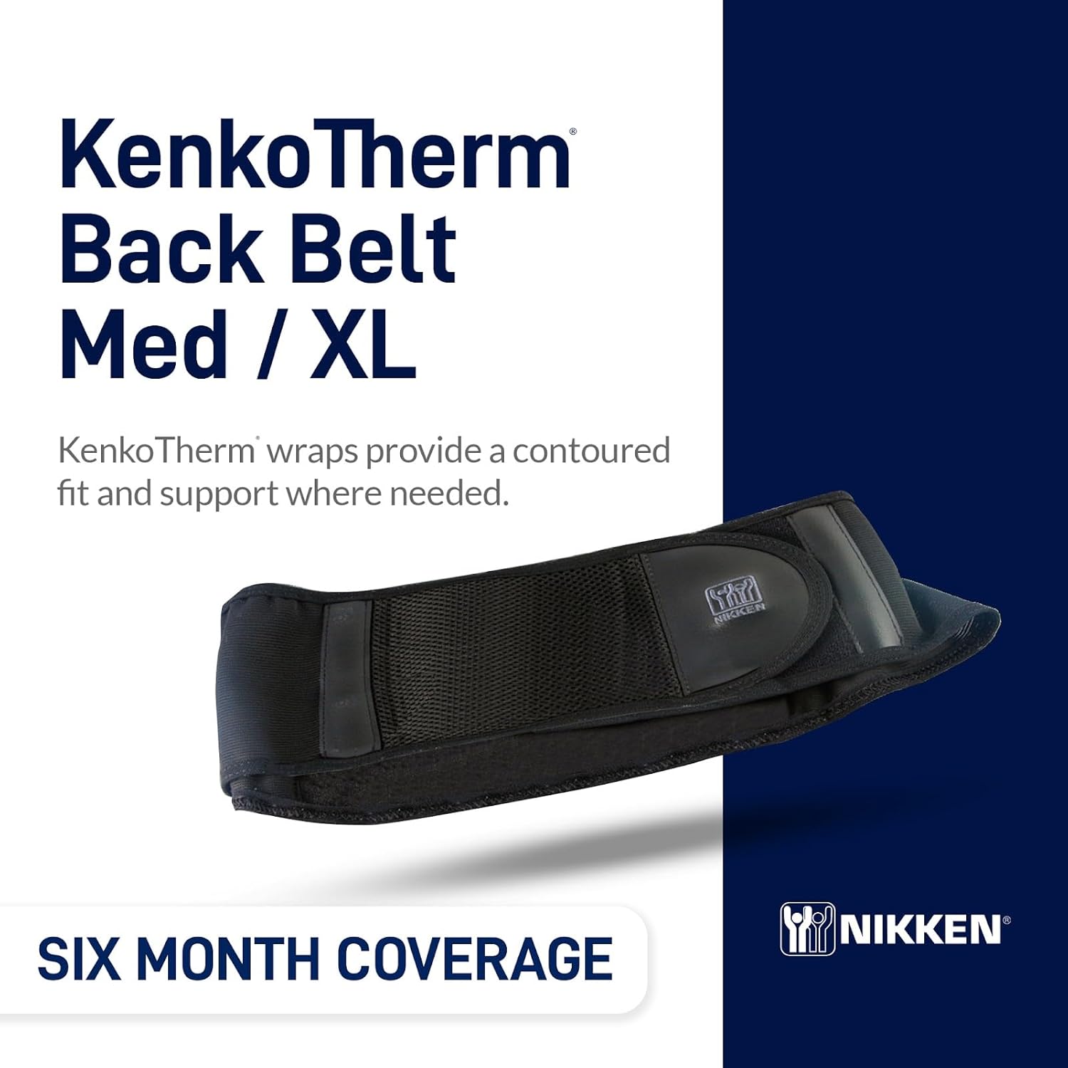 Goodscious KenkoTherm Back Belt - Posture Corrector for Men and Women Support Brace & with Contoured Fit (Medium)