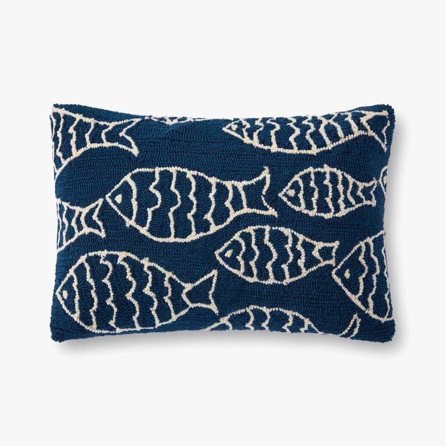 Loloi Pillows With Down Fill In Navy (P0908)