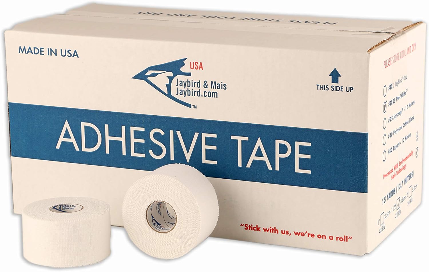 Jaybird & Mais EX1 - Premium Athletic Tape - Each Roll is 1.5