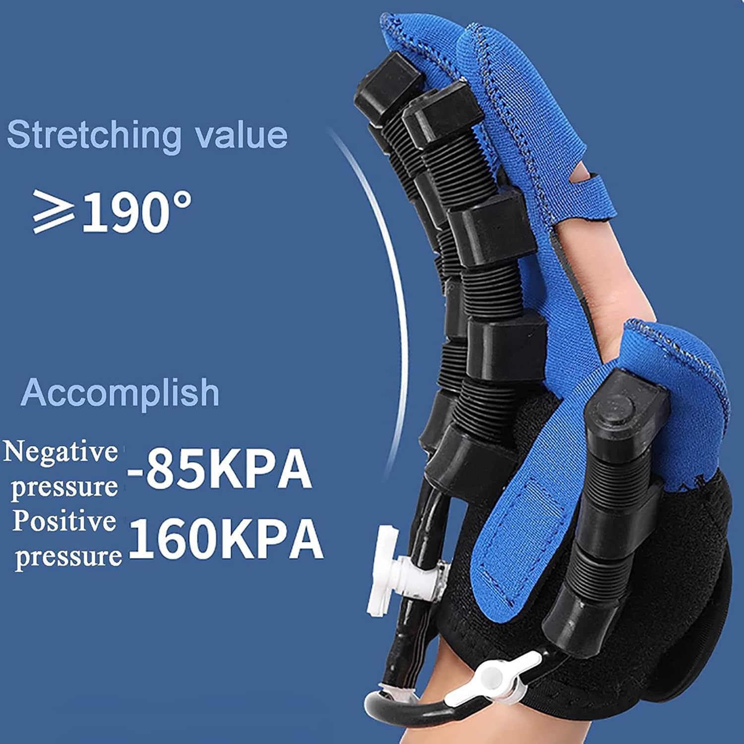 Rehabilitation Robot Gloves,Electric Finger-Hand Training Device,Functional Hand Splint,Hand Finger Trainer Gloves Orthotics for Stroke Hemiplegia