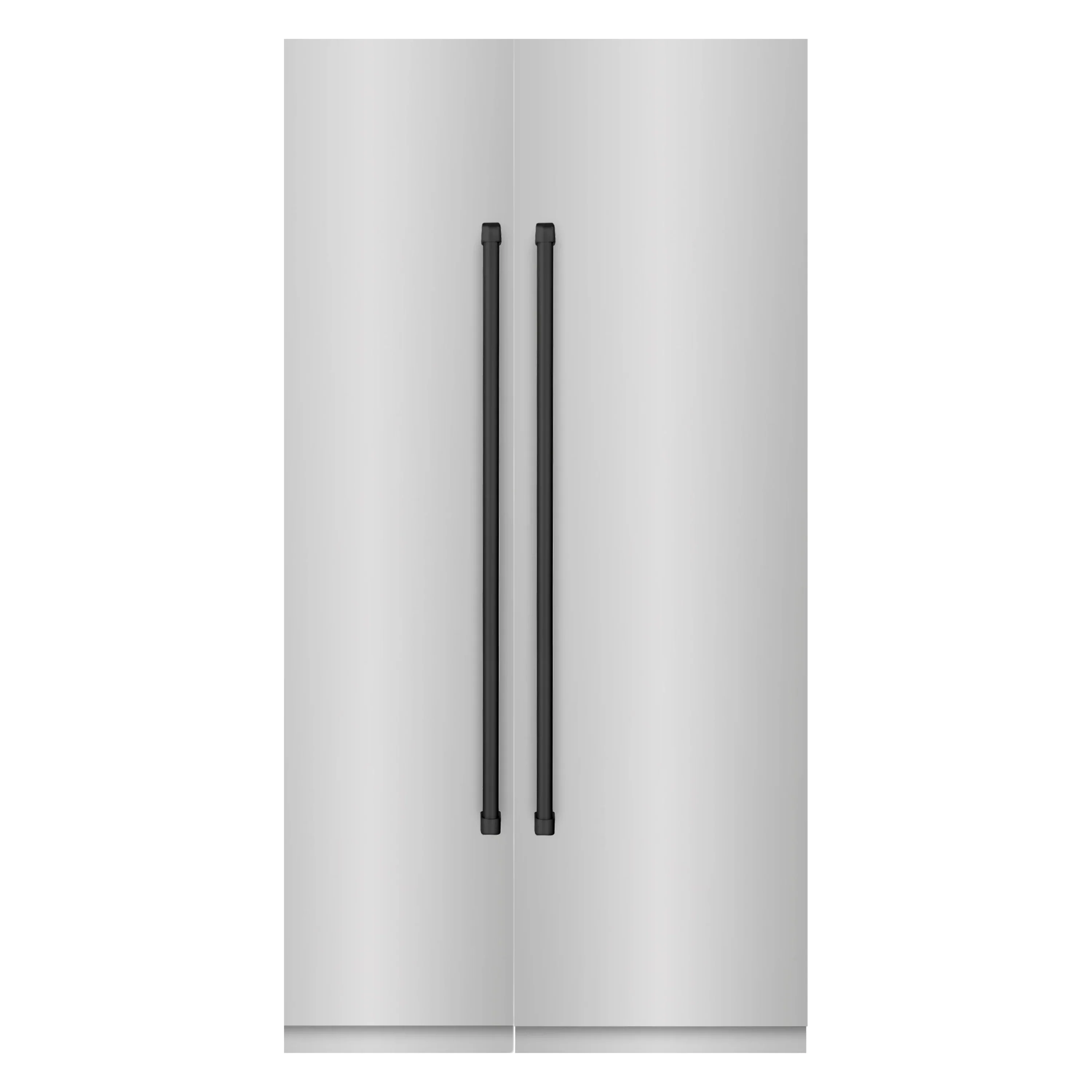 ZLINE 42-Inch Column 12.5 Cu. Ft. Refrigerator and 8.6 Cu. Ft. Freezer in Stainless Steel with Matte Black Accents
