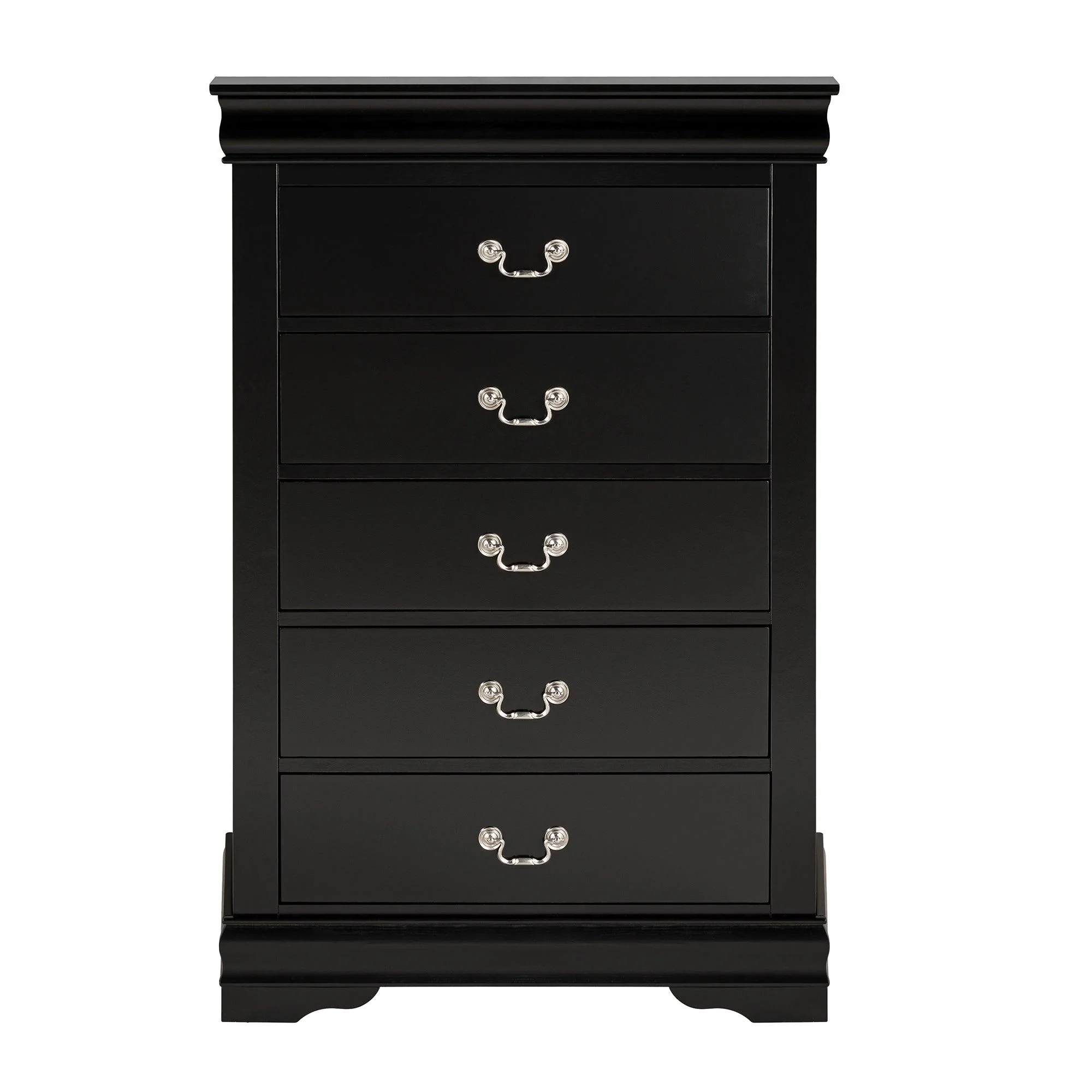 Parrot Uncle Transitional 5-Drawer 31.5-Inch Wide Chest of Drawers with Bracket Feet
