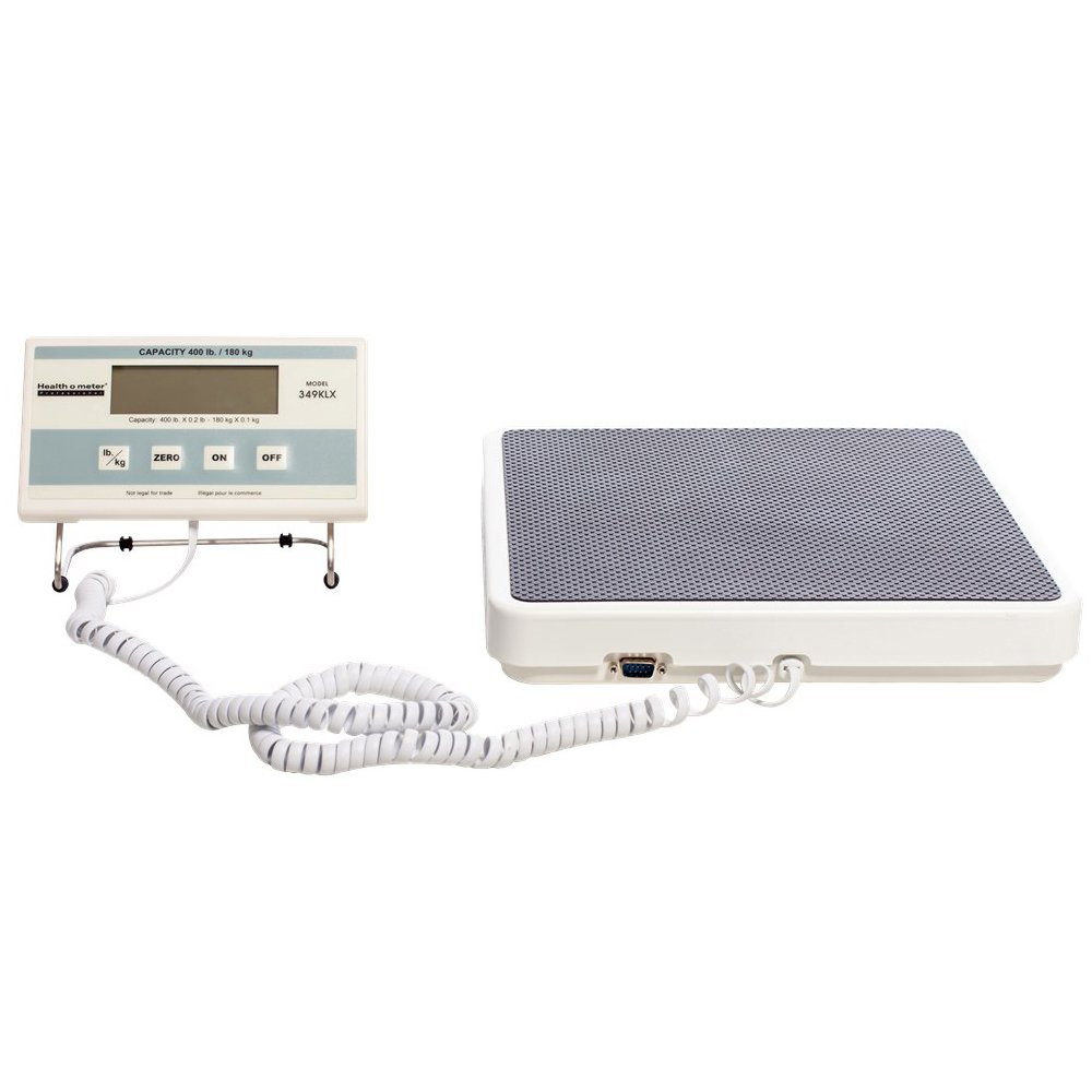 Health o meter 349KLX Digital Scale, Remote Display, Capacity 400 lb, Resolution 0.2 lb, 12-1/2