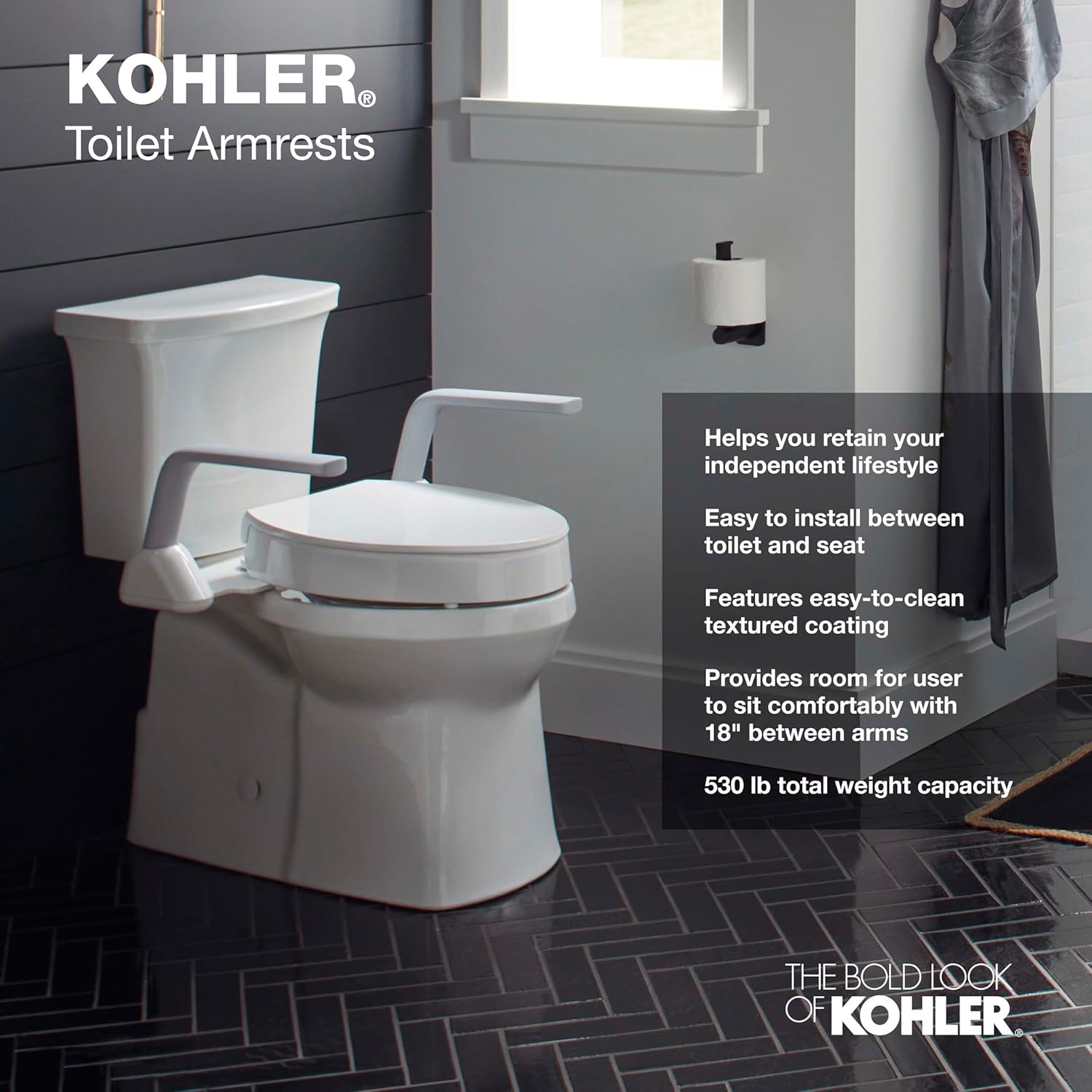 KOHLER Toilet Armrests