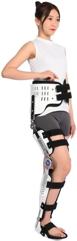 Adjustable Hinged Hip Abduction Orthosis HIPS Joint Protection Device for Hip Groin Hamstring and Sciatic Nerve Pain Relief Post Op HIPS Brace Recovery Stabilizer(Right)