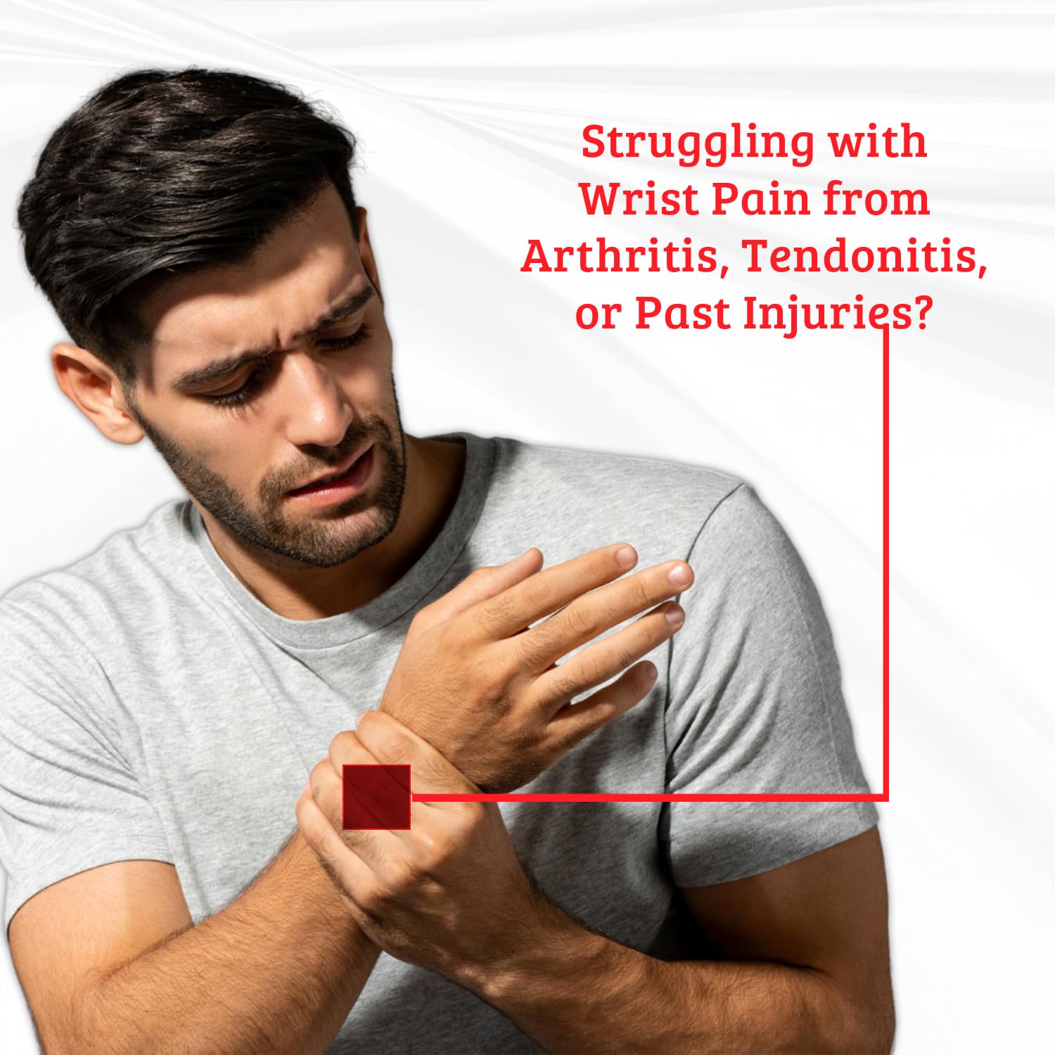 Right & Left Hands Free Pain Management Weightlifting Wrist Support for Gym - Adjustable Straps Brace Non-Slip Grip for Gym, CrossFit, Strength Workouts - Eliminate the Pain Embrace the Gain