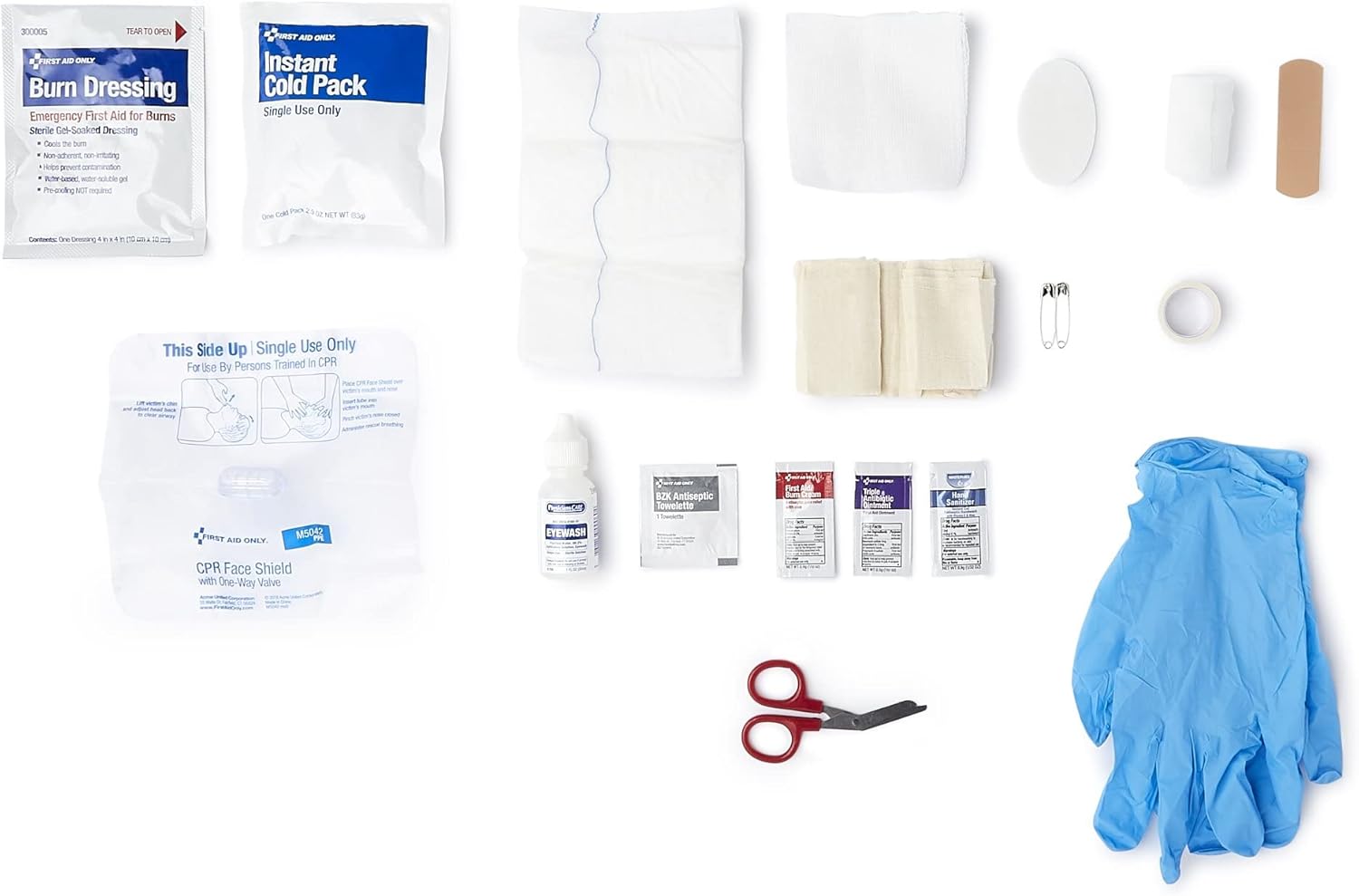 McKesson 10 Person Wall Mount First Aid Kit Plastic Case 12 per Case