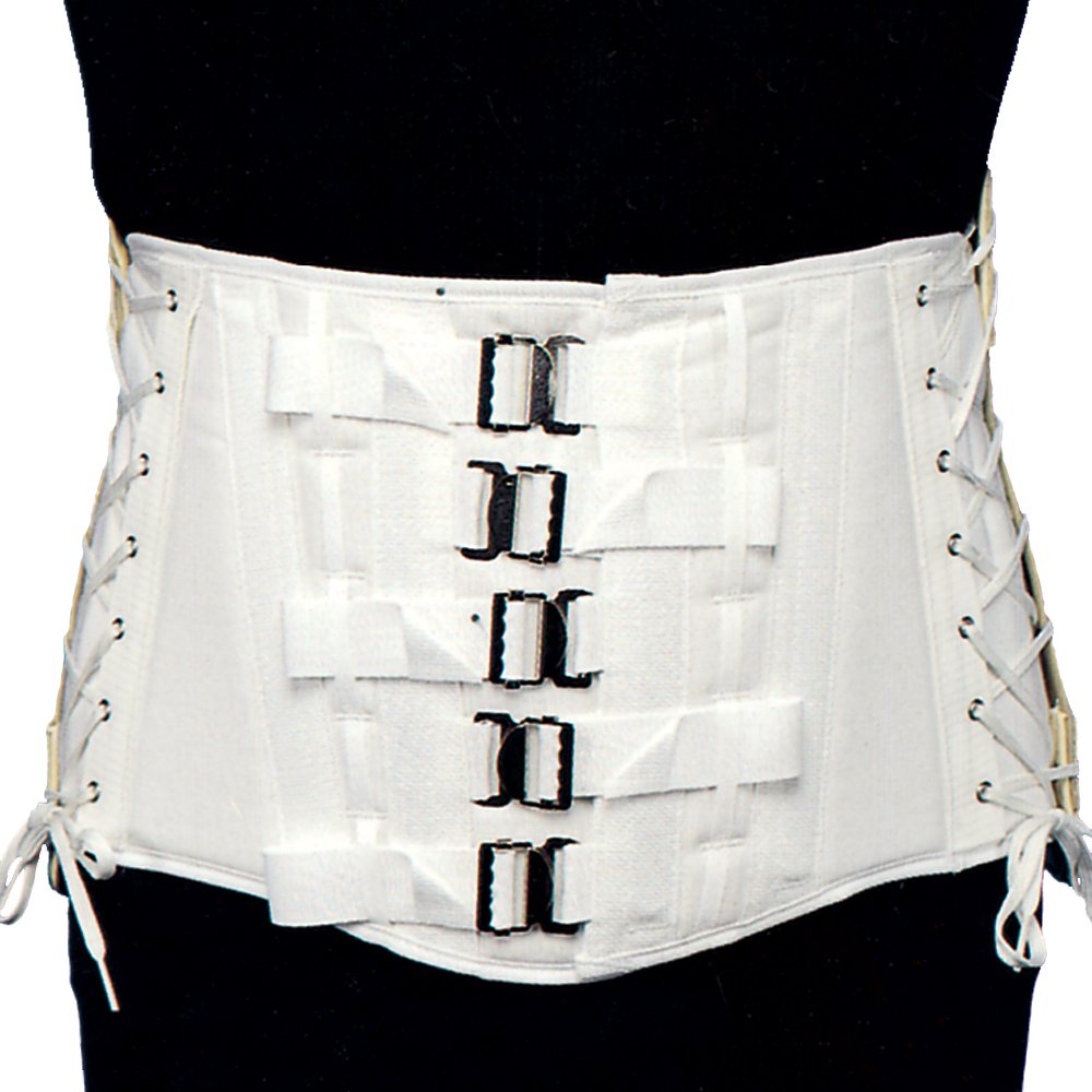 Truform-OTC Lumbar-Sacral Orthosis Chair Back Brace, Spinal Disk Support, Spine Stabilization, Small