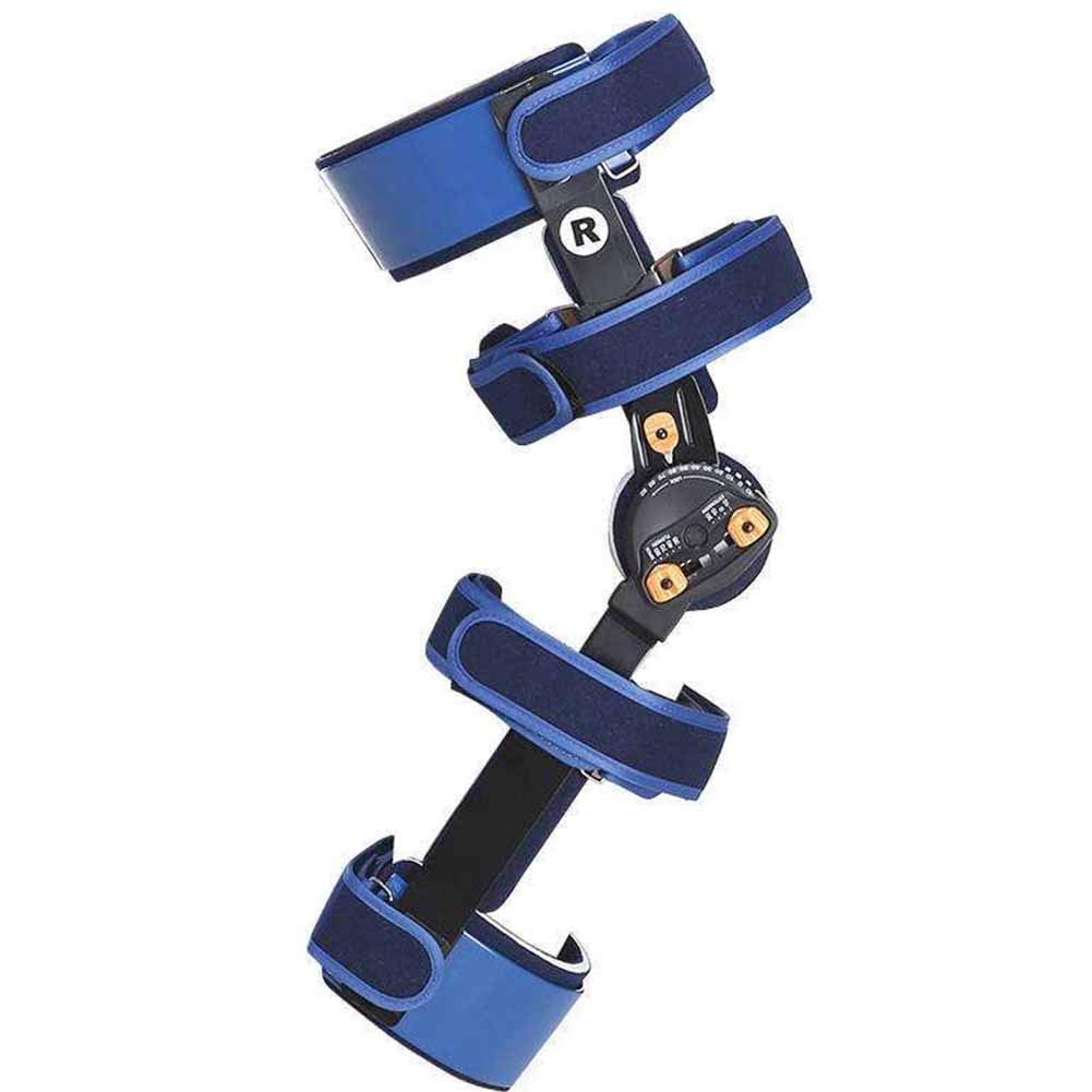 Knee Joint Orthosis Adjustable Hard Knee Ankle Brace Thigh Calf Ankle Lower Limb Support Rehabilitation Device(