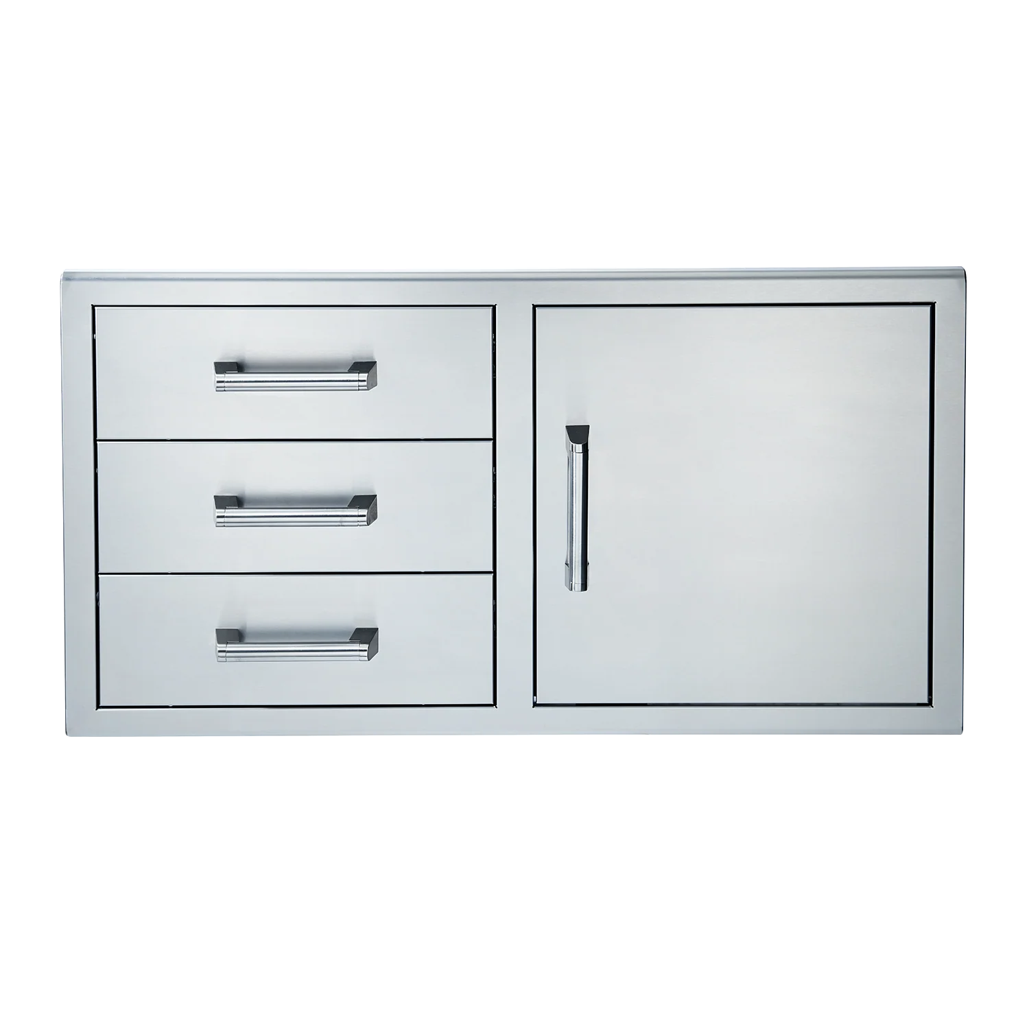 Broilmaster 42-Inch W x 22-Inch H Single Door with Triple Drawer in Stainless Steel (BSAW4222ST)